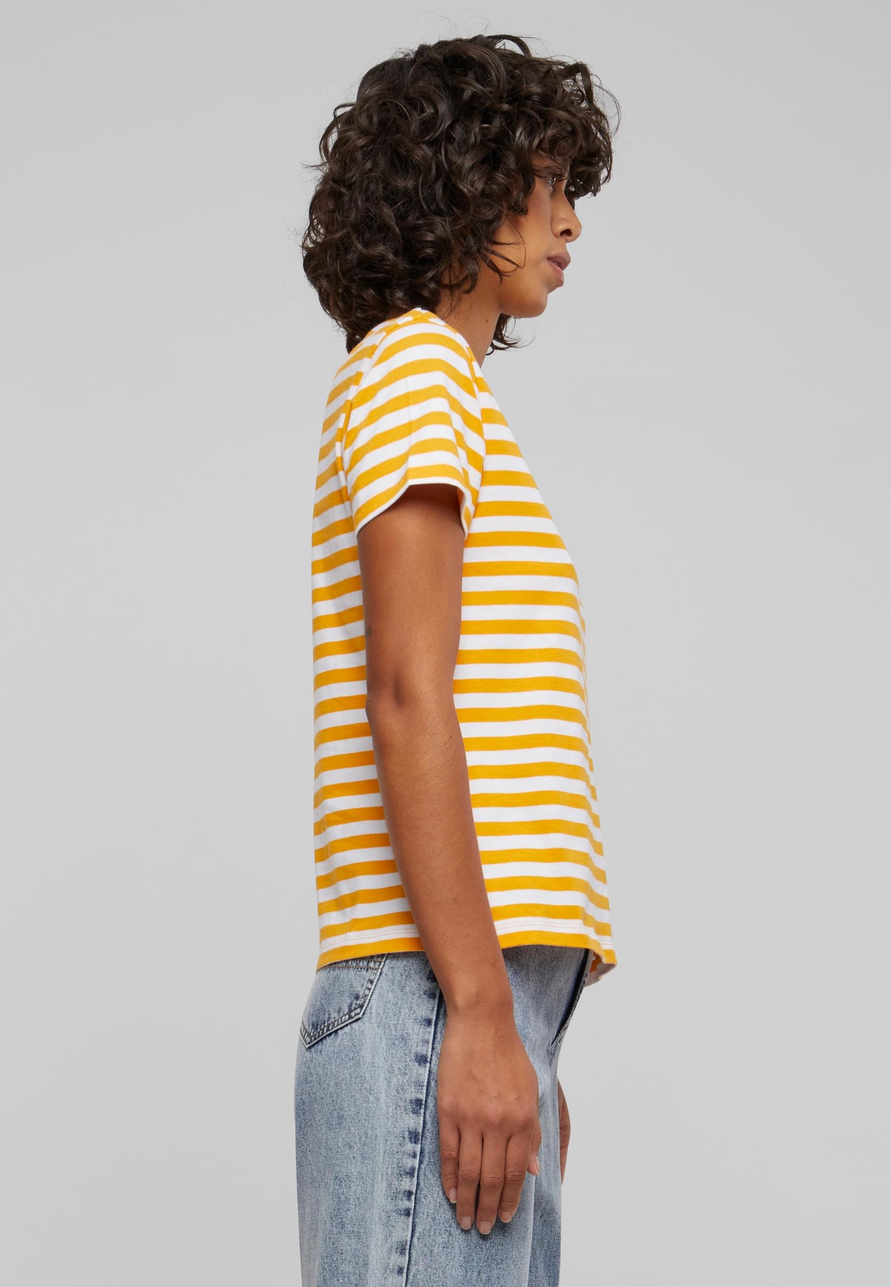 URBAN CLASSICS T-Shirt »Urban Classics Damen Ladies Regular Striped Tee«, (1 tlg.)