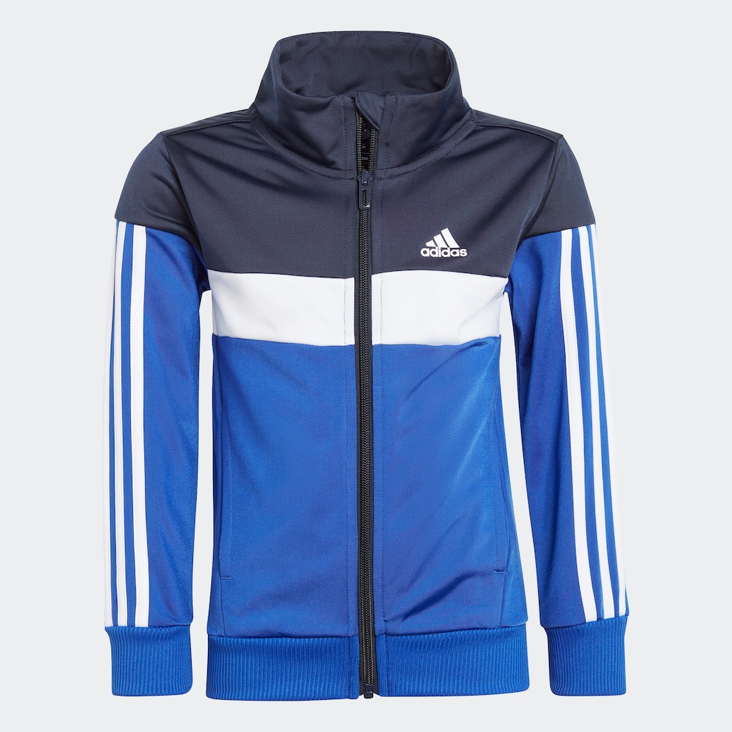 adidas Sportswear Trainingsanzug »TIBERIO 3-STREIFEN COLORBLOCK SHINY KIDS«, (2 tlg.)