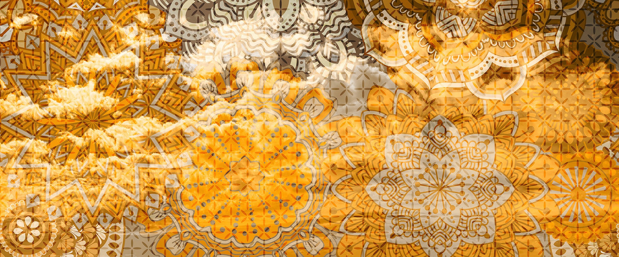 Architects Paper Fototapete "Mandala Artwork" Vlies, Wand, Schräge