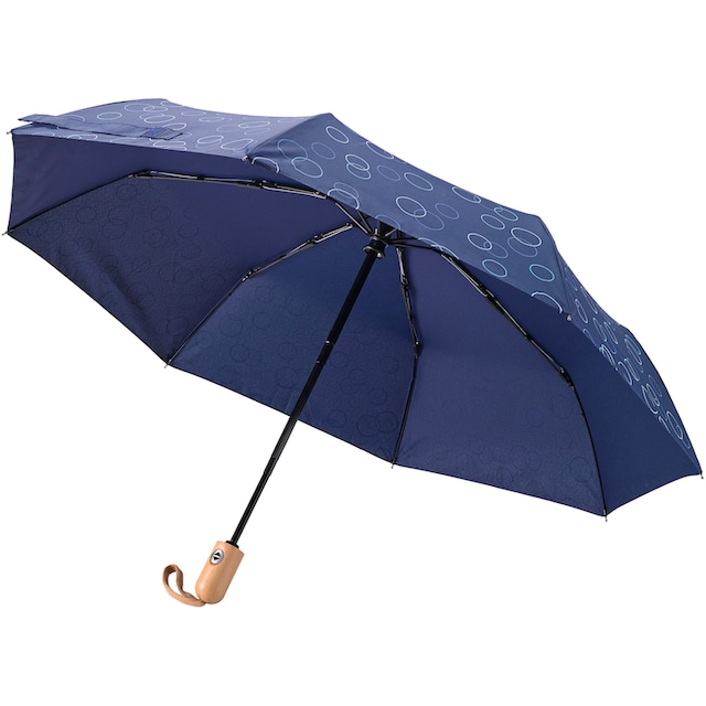EuroSCHIRM® Taschenregenschirm »Umwelt-Taschenschirm, marine, Kreise blau«  online bestellen | BAUR