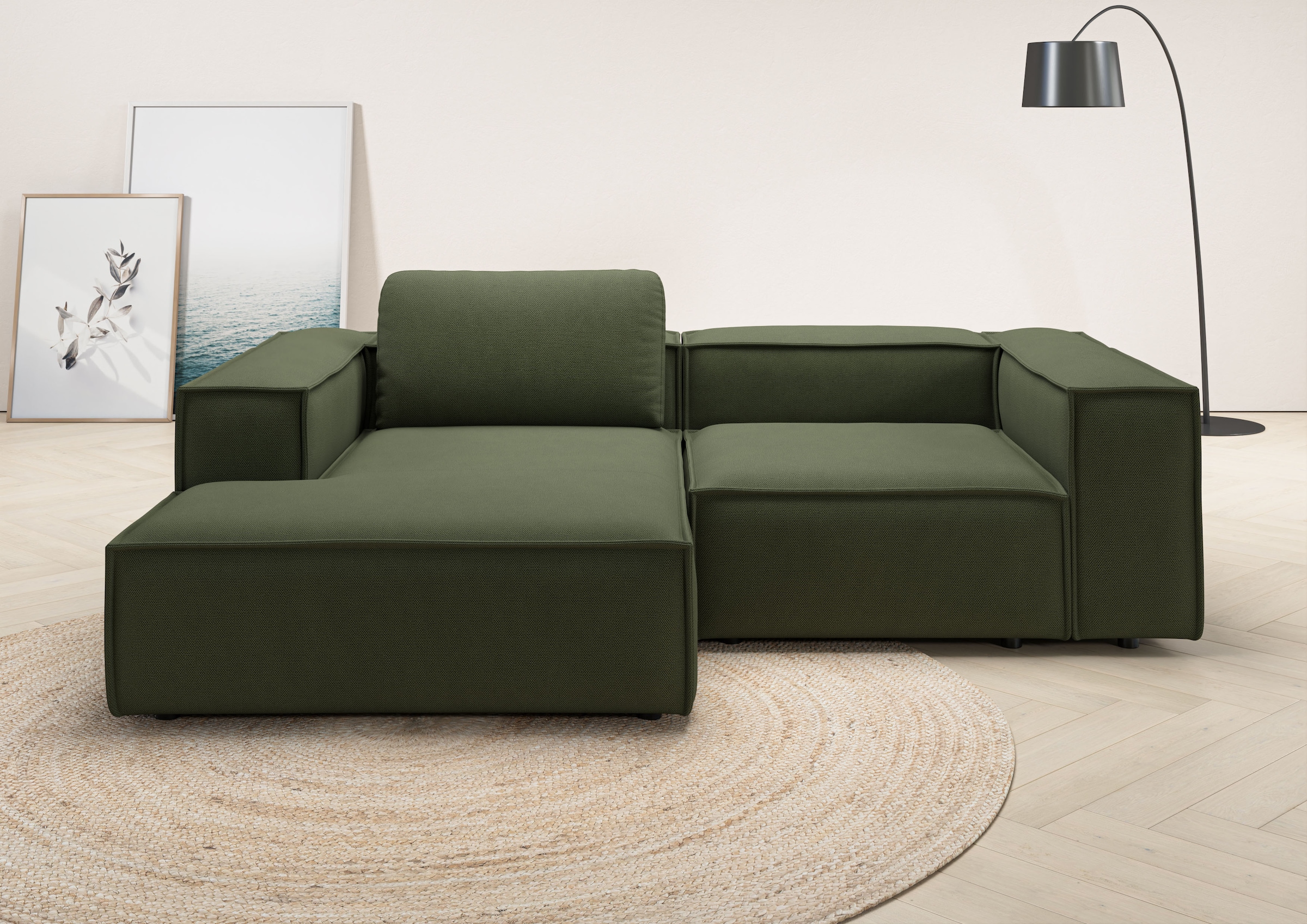 Places of Style Ecksofa "Watertown, kompakte L-Form, 246 cm breite für klei günstig online kaufen