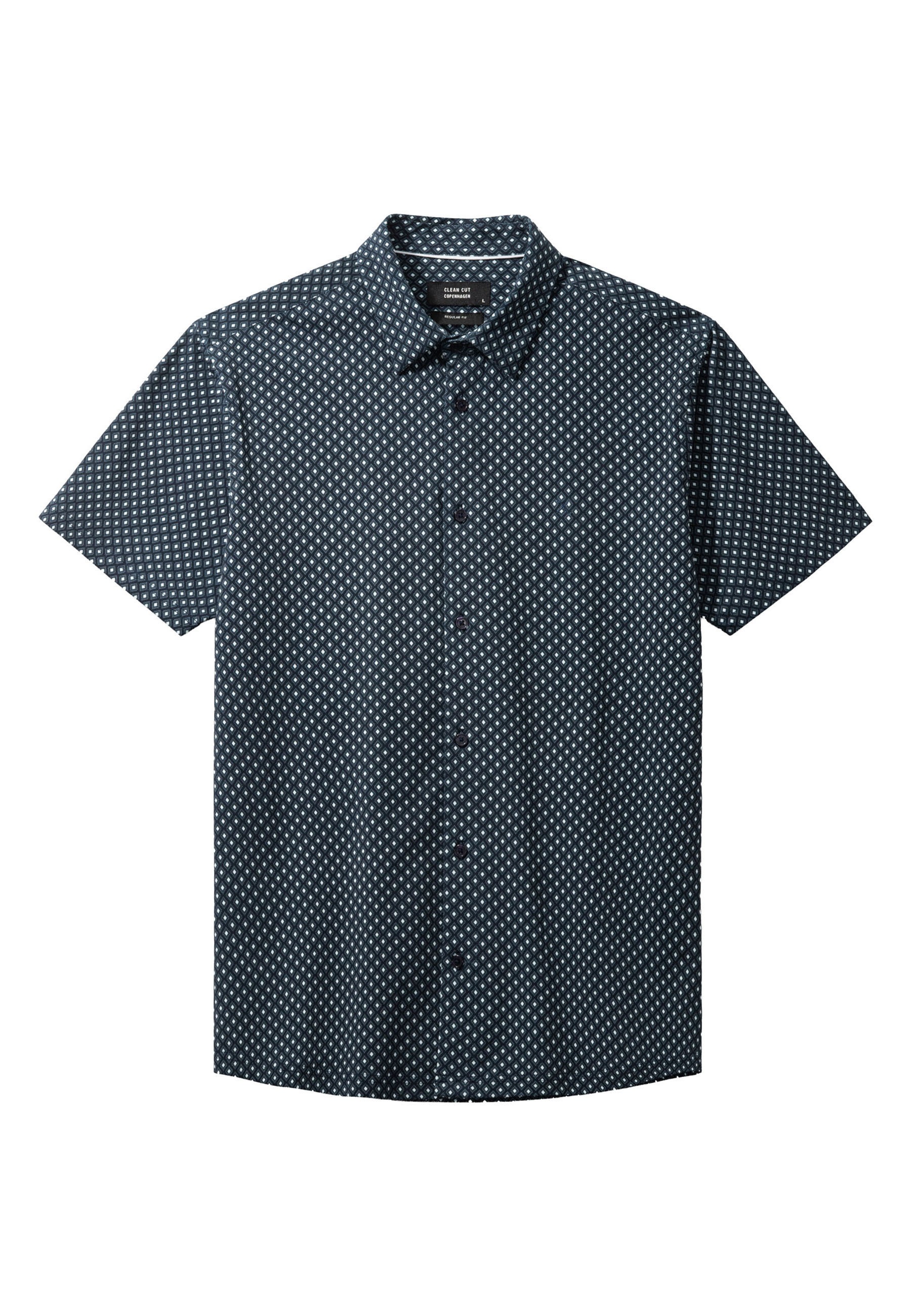 Clean Cut Copenhagen Langarmhemd "Clean Cut Copenhagen Clean Formal Aop Stretch Shirt S/S" 1