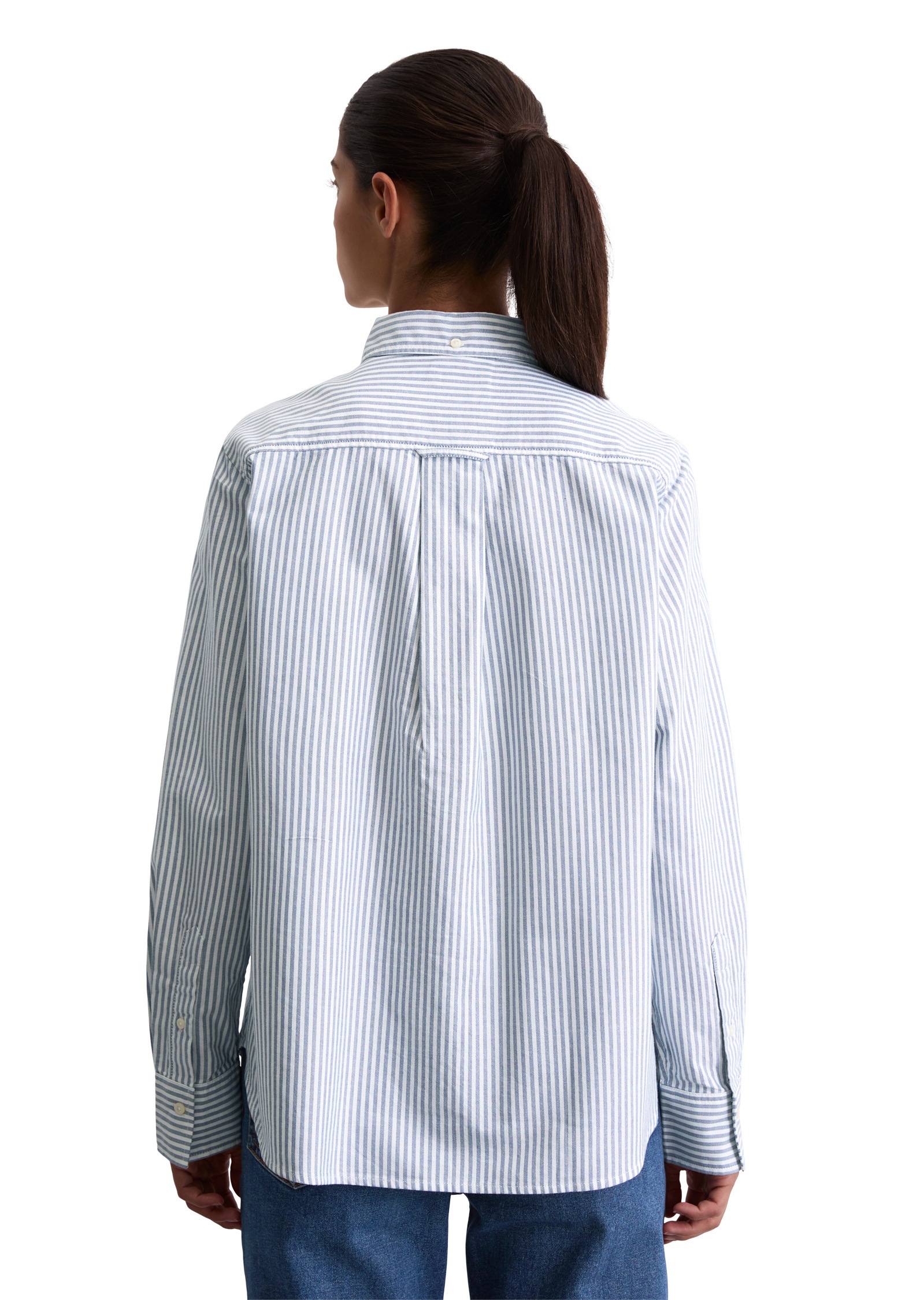 Thumbnail - Marc OPolo Langarmbluse "aus Oxford-Cotton"