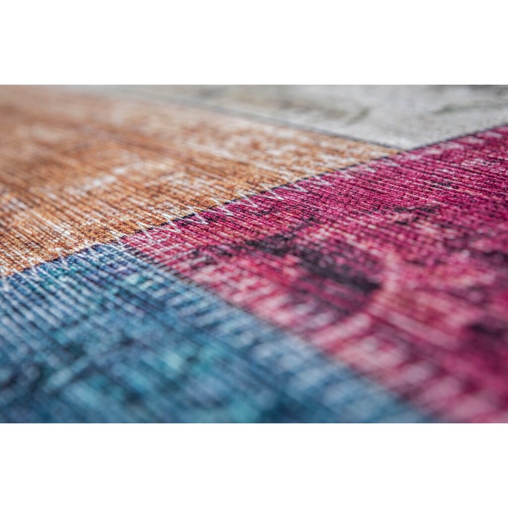 LUXOR living Teppich »Prima 2«, rechteckig, Kurzflor, Patchwork Muster, Vintage Design, Wohnzimmer