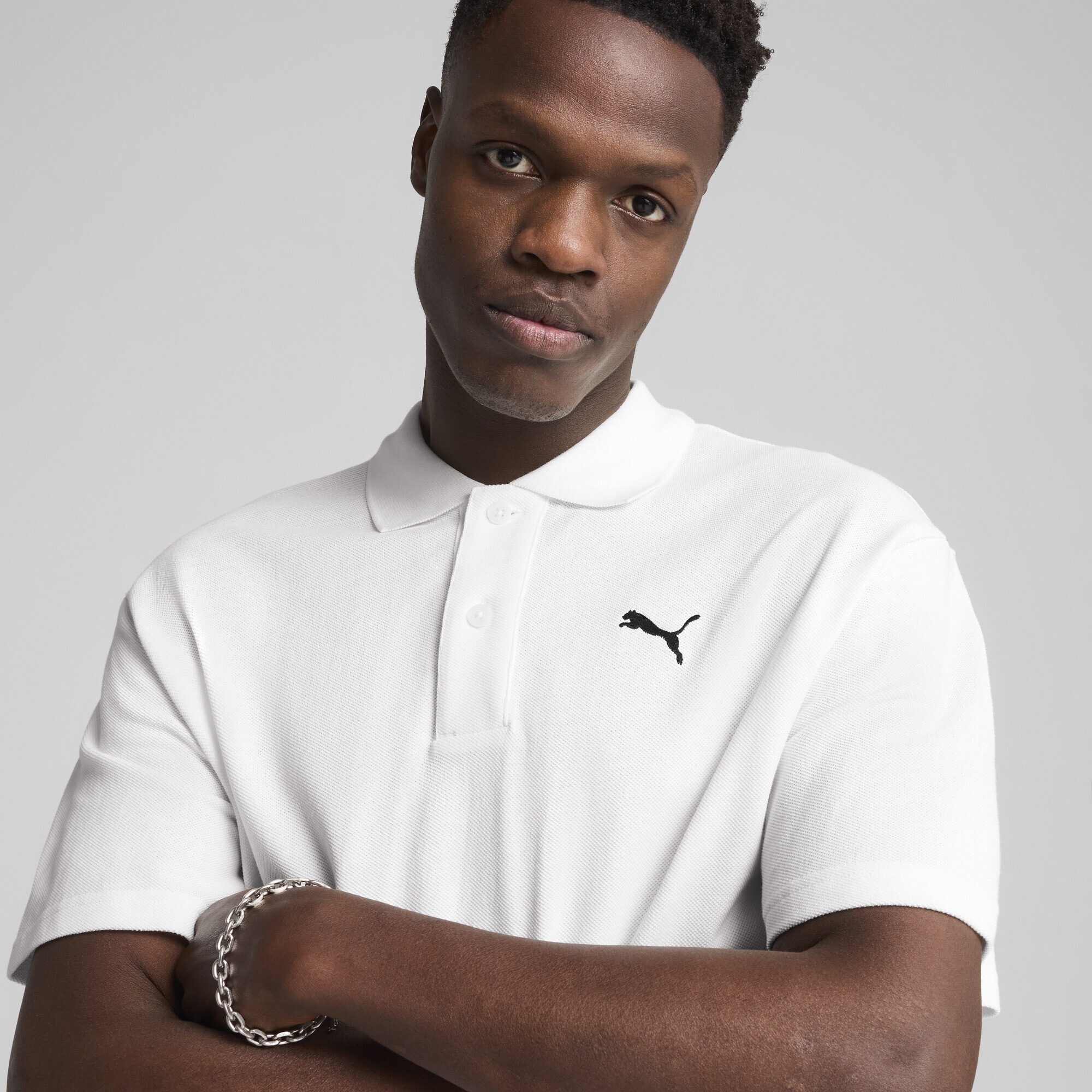 PUMA Poloshirt »WARDROBE ESS Relaxed Pique-Poloshirt Herren«