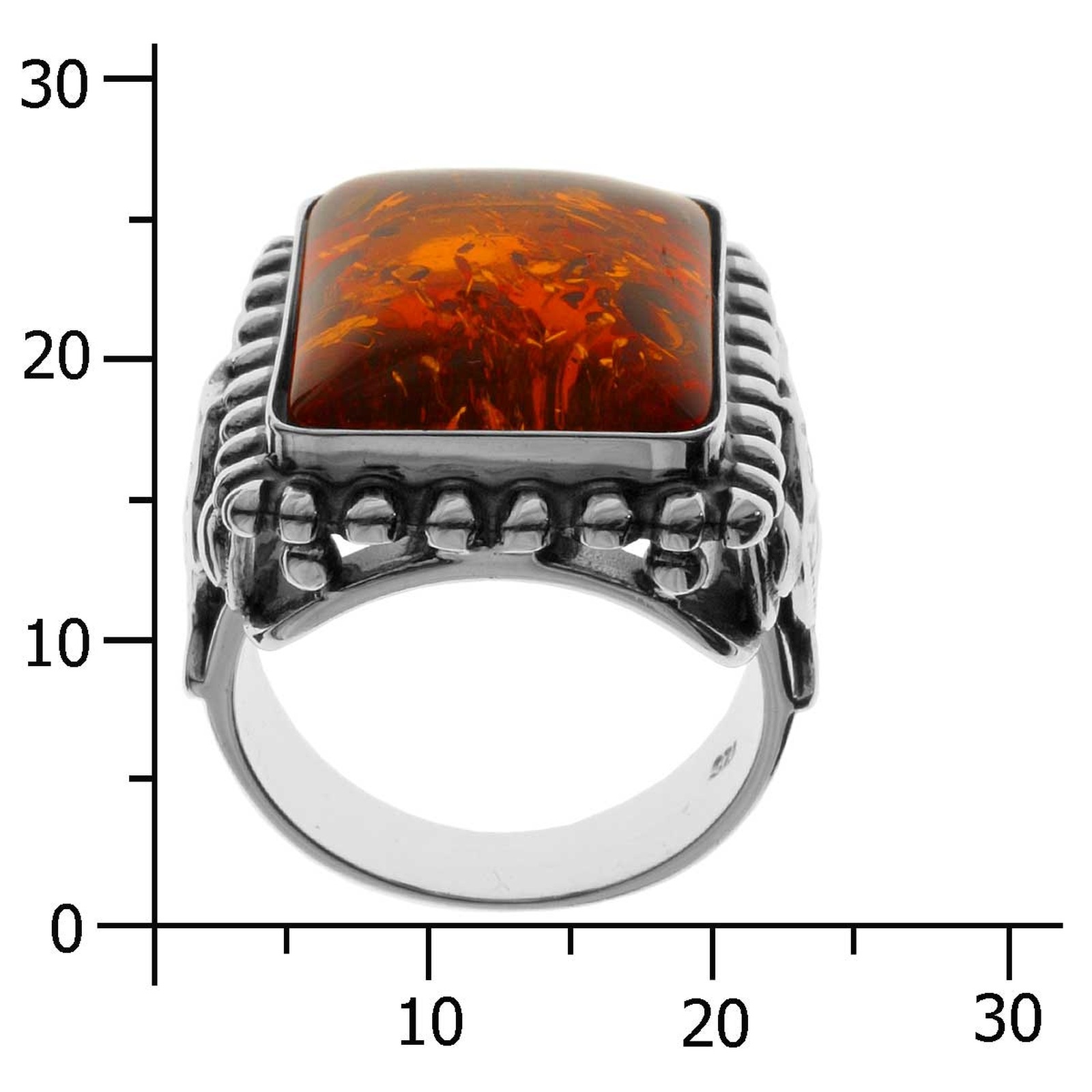 OSTSEE-SCHMUCK Fingerring »Ostsee-Schmuck Ring Fischland 18x15 mm Ring Fischland 18x15 mm«, (1 tlg.)