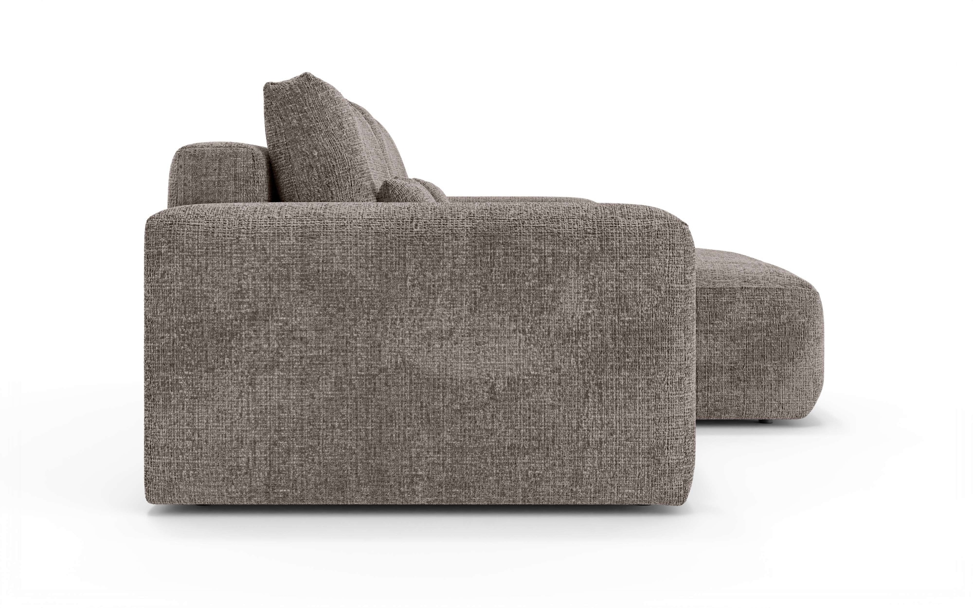 OTTO home Ecksofa »MATTS Schlafsofa mit Bettkasten, Maße B/T/H: 265/159/89 cm«, L-Form mit Recamiere rechts oder links, hoher Sitzkomfort