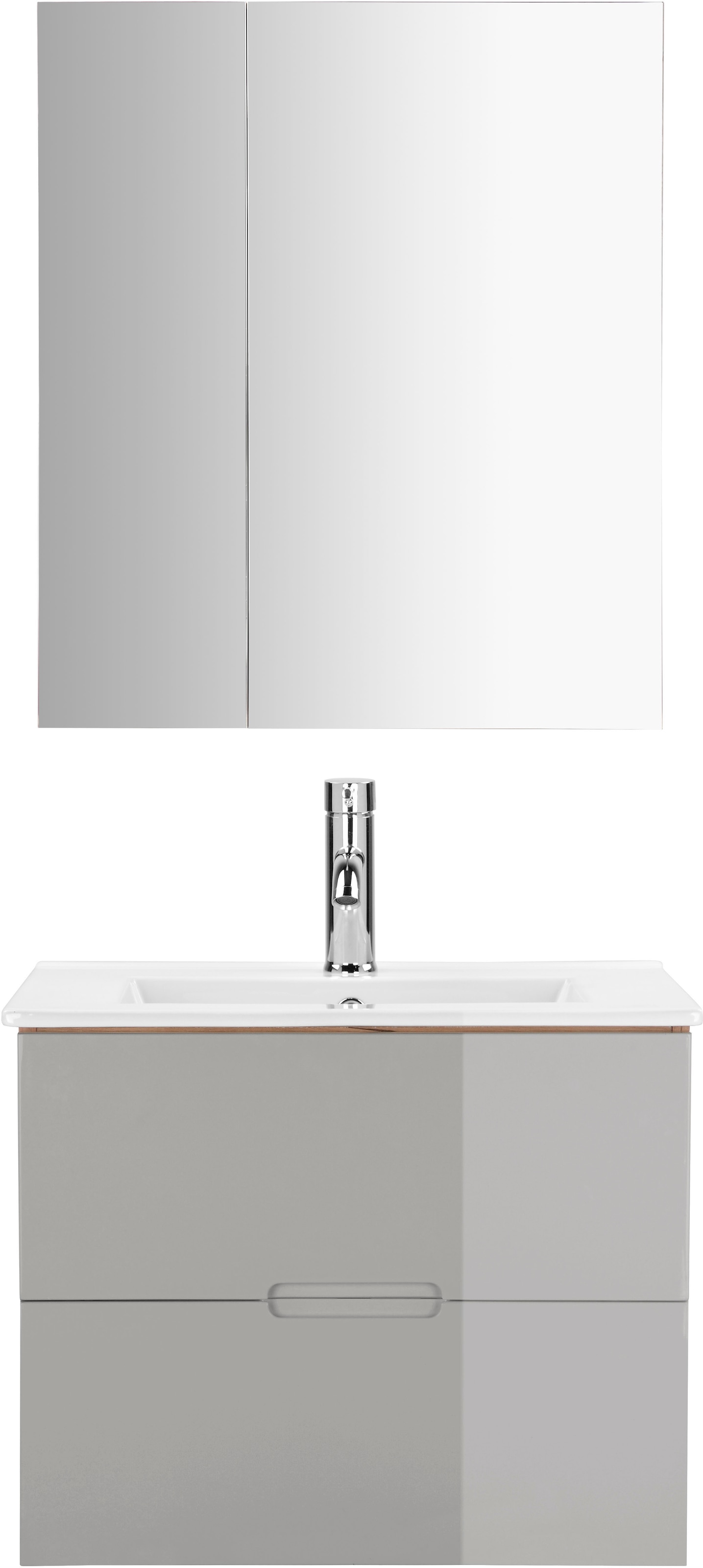 welltime Badmöbel-Set "Lund Badmöbel Set Badschrank Badezimmerset" günstig online kaufen