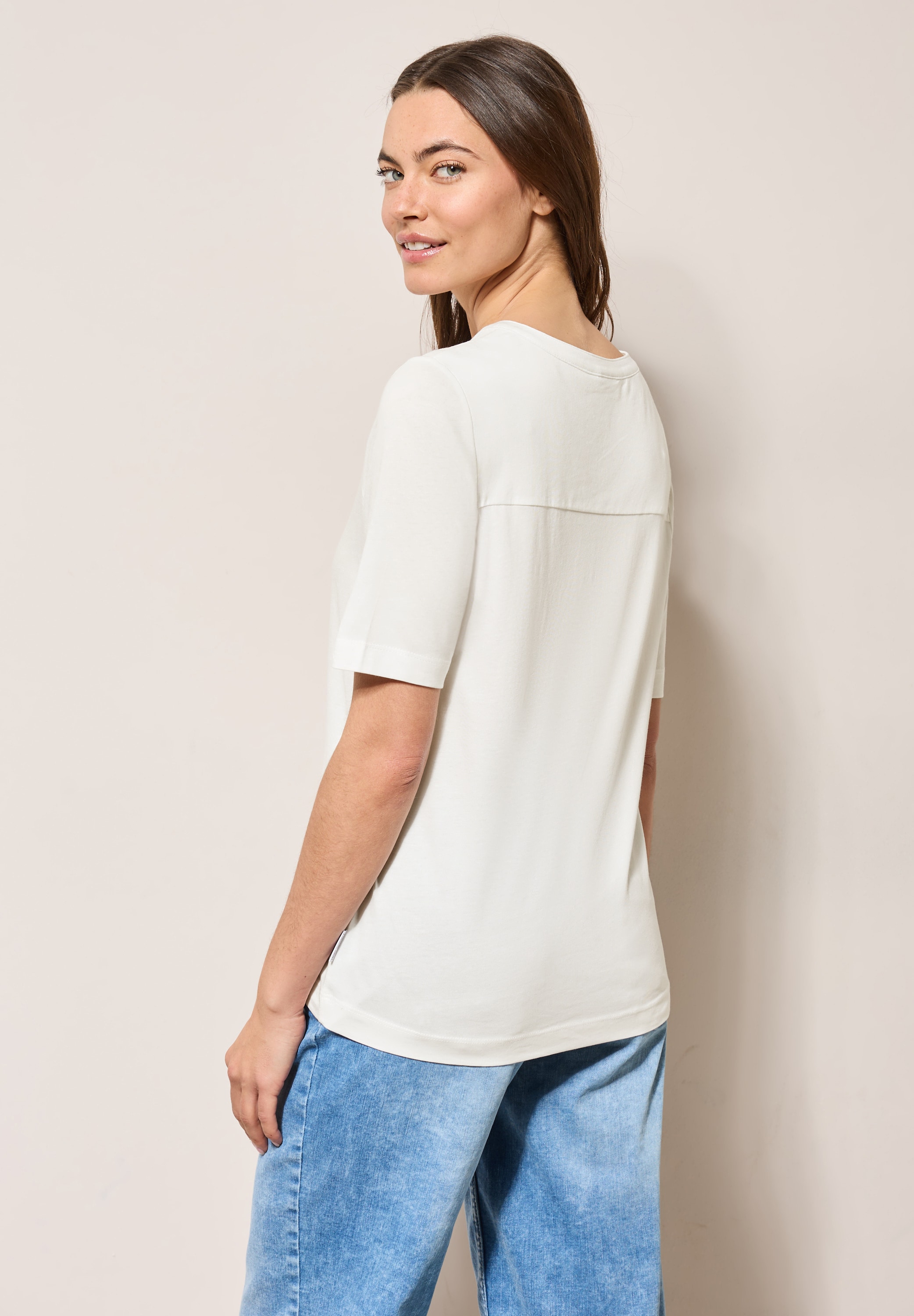 Cecil T-Shirt, im soften Baumwoll-Mix