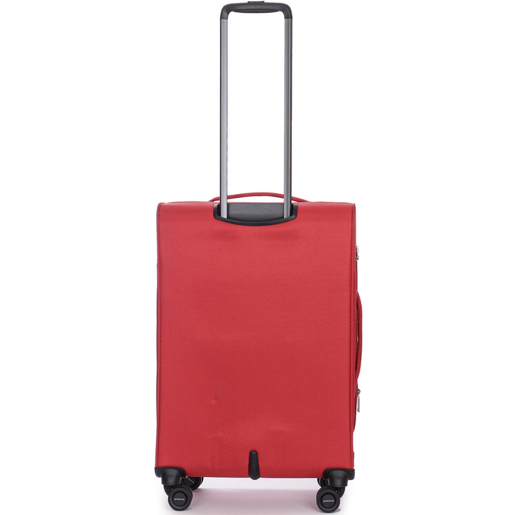 Stratic Weichgepäck-Trolley »Stratic Light + M, red«, 4 Rollen