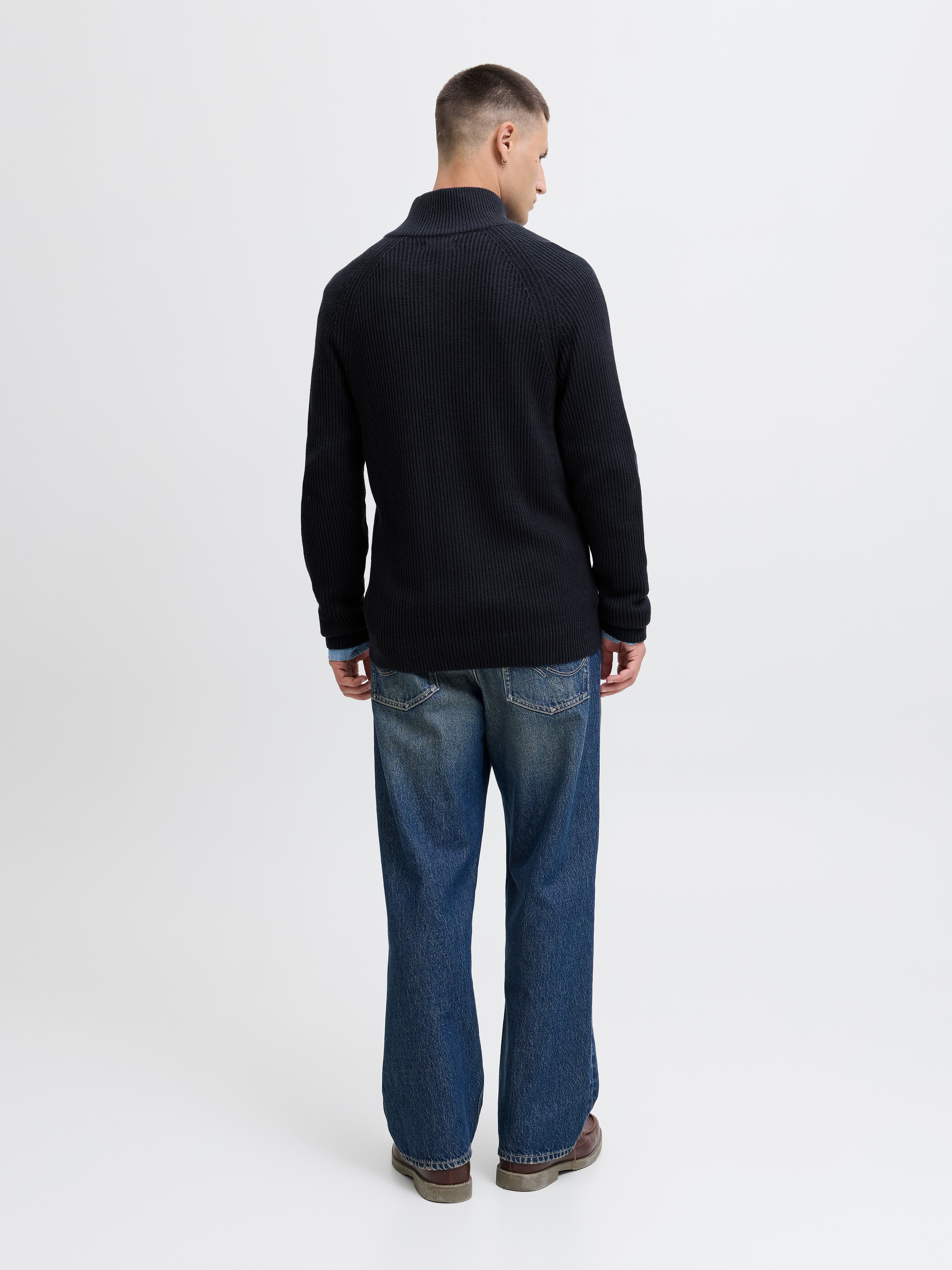 Jack & Jones Strickjacke »JJPANNEL KNIT ZIP CARDIGAN AW25«