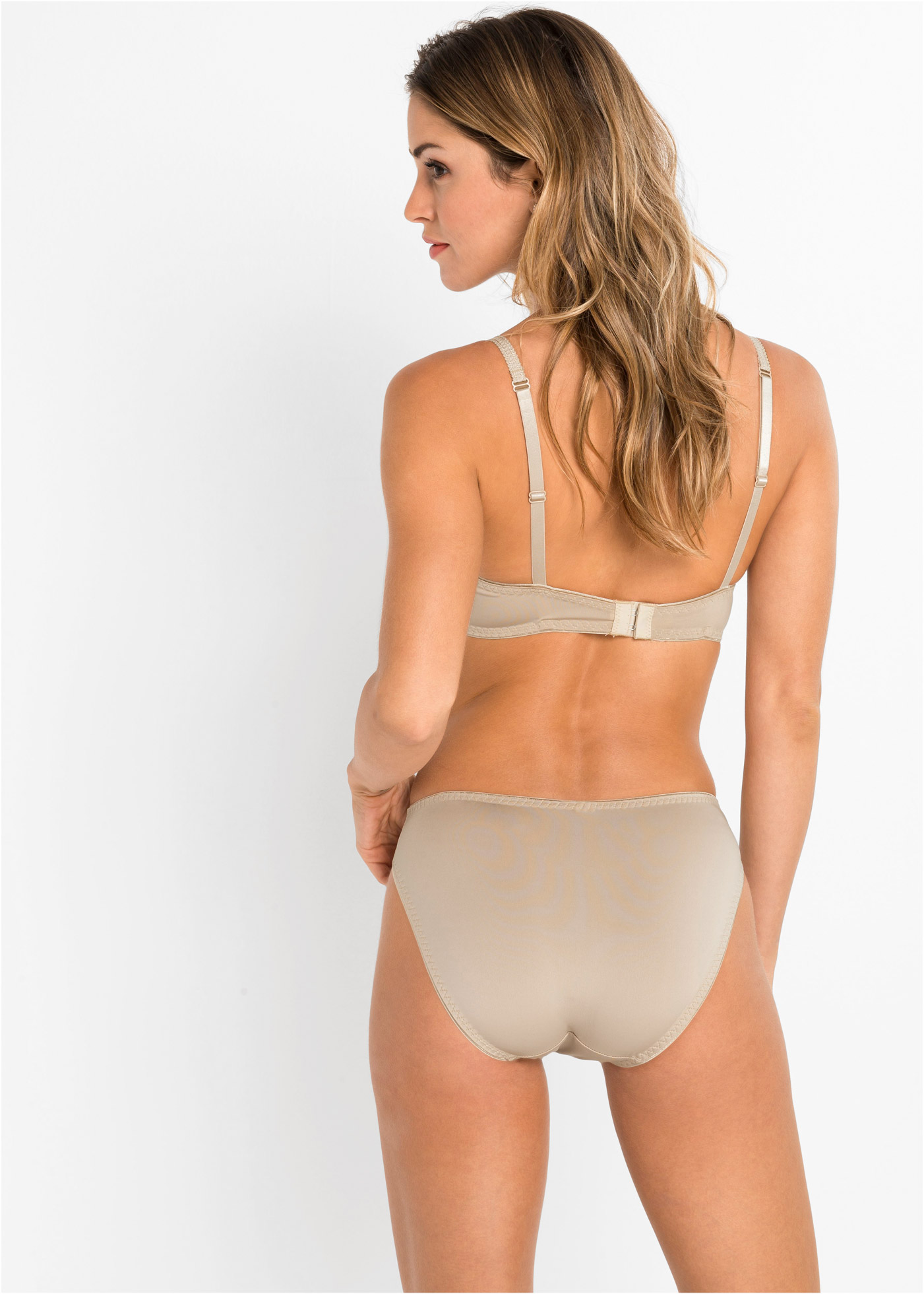 Thumbnail - bonprix Bügel-BH "Bügel-BH mit zarter Spitze (3er Pack)" Packung, 3 Stk. mit Hakenverschluss, mit zarter Spitze