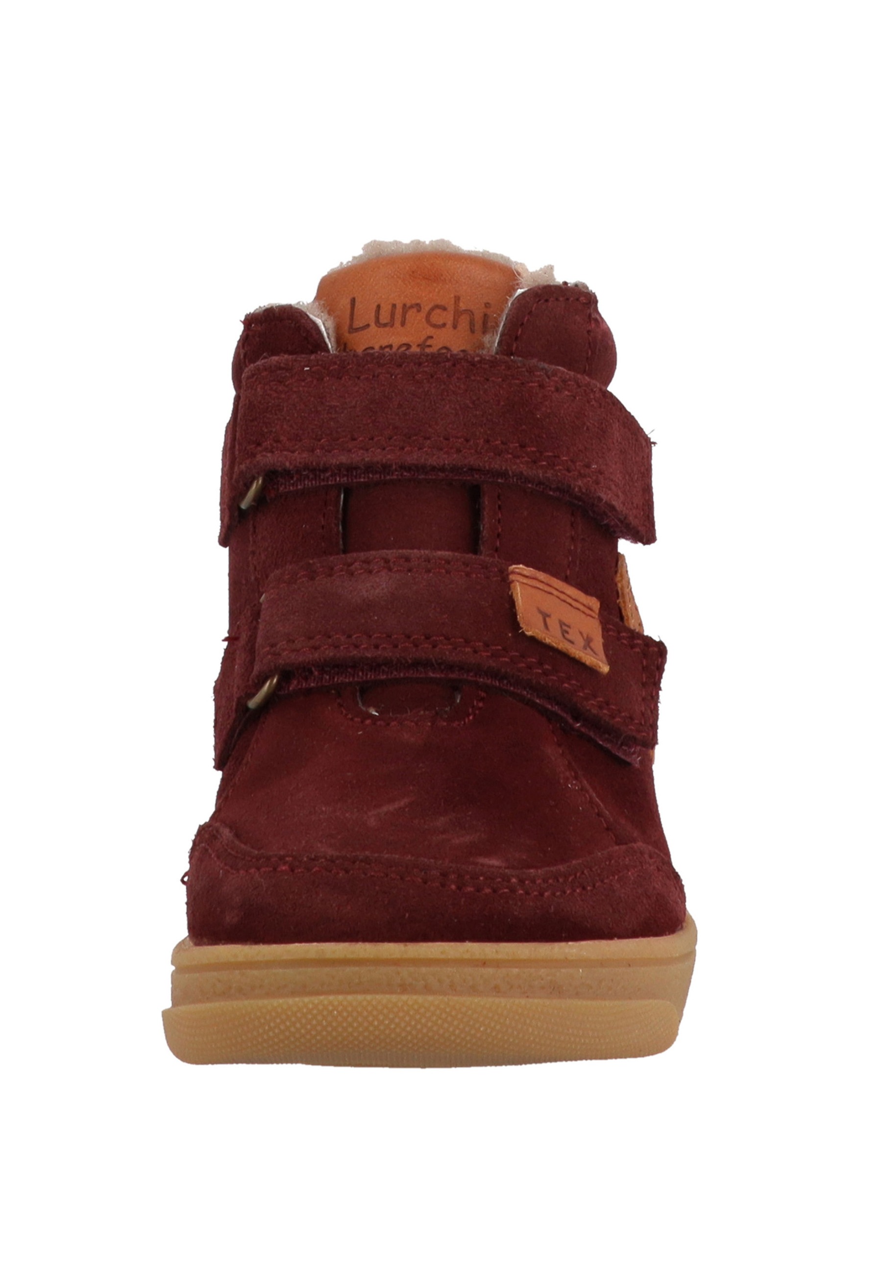 Trainingsschuh LURCHI "Lurchi Marki 2 Barefoot-TEX", Kinder, Gr. 32, bordo, Leder, Schuhe