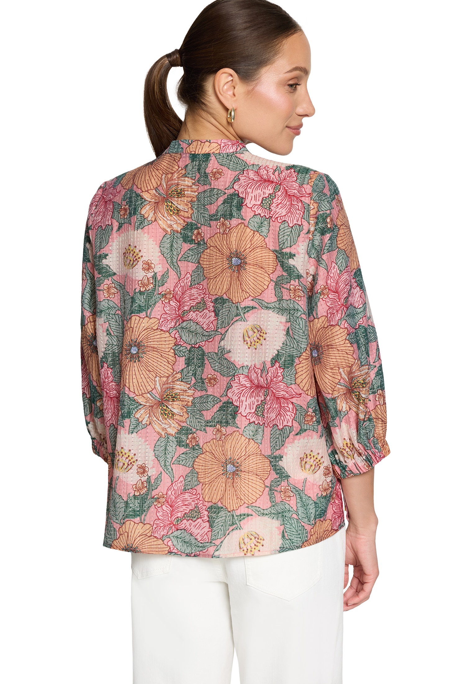 Zero Schlupfbluse »Damen mit Blumenprint«