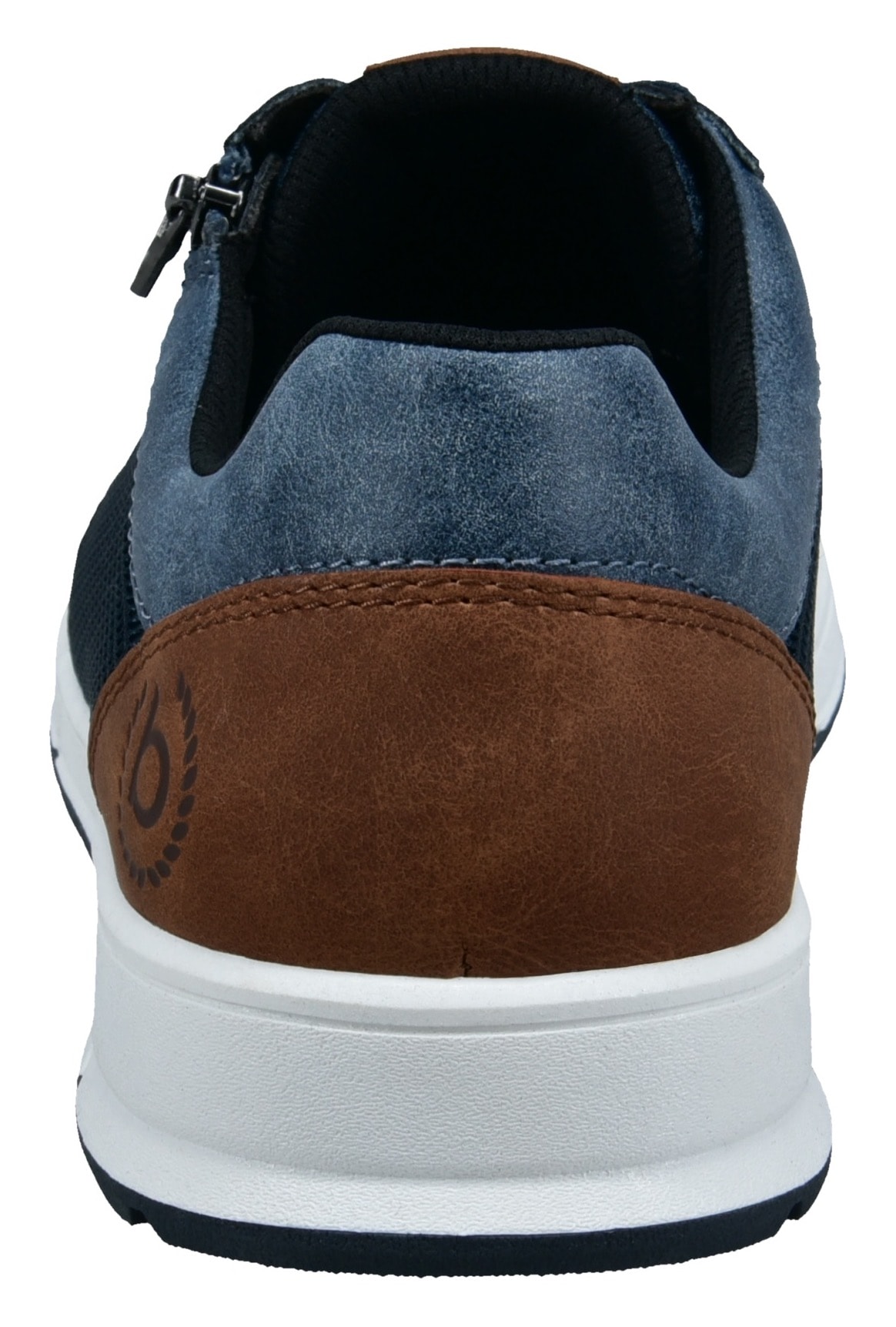 bugatti Sneaker, Freizeitschuh, Halbschuh, Schnürer mit Kontrastbesatz an der Ferse