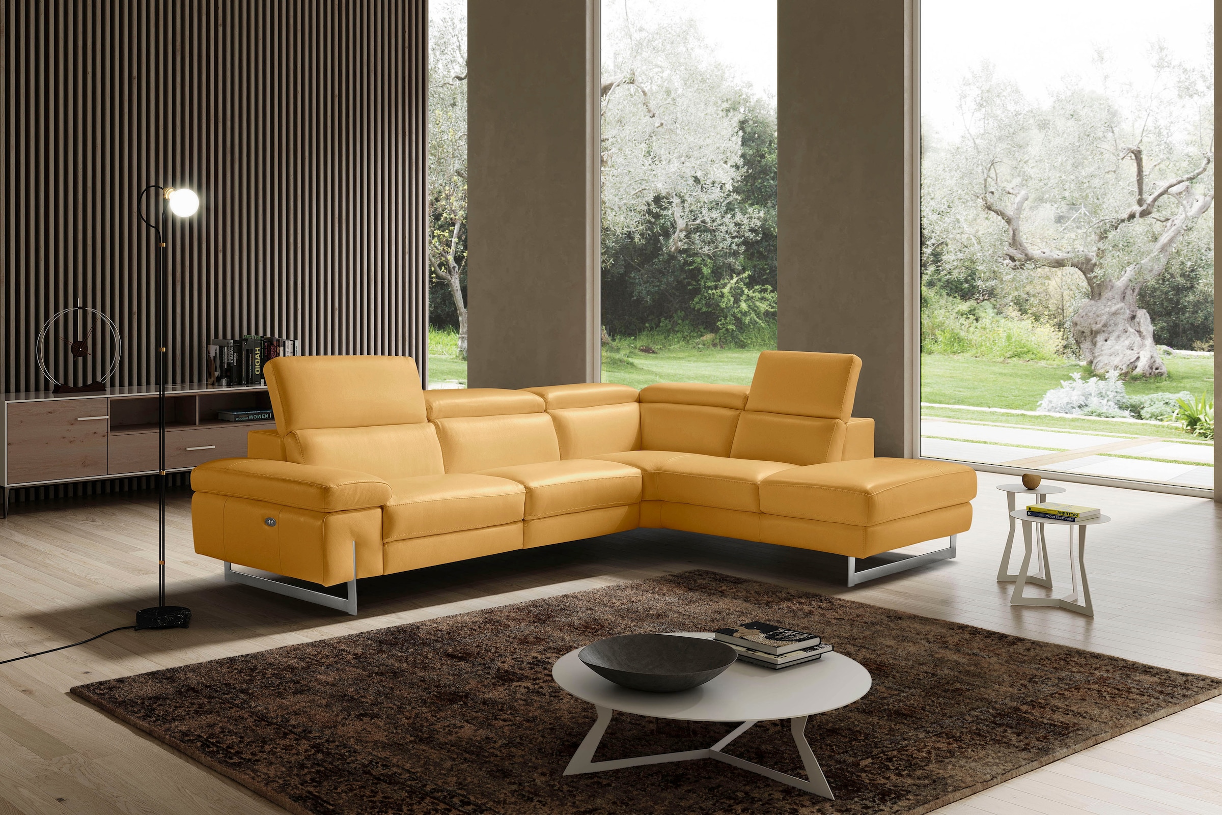 Egoitaliano Ecksofa "Candice", inkl. 2 elektrischer Relaxfunktionen, Bedien günstig online kaufen