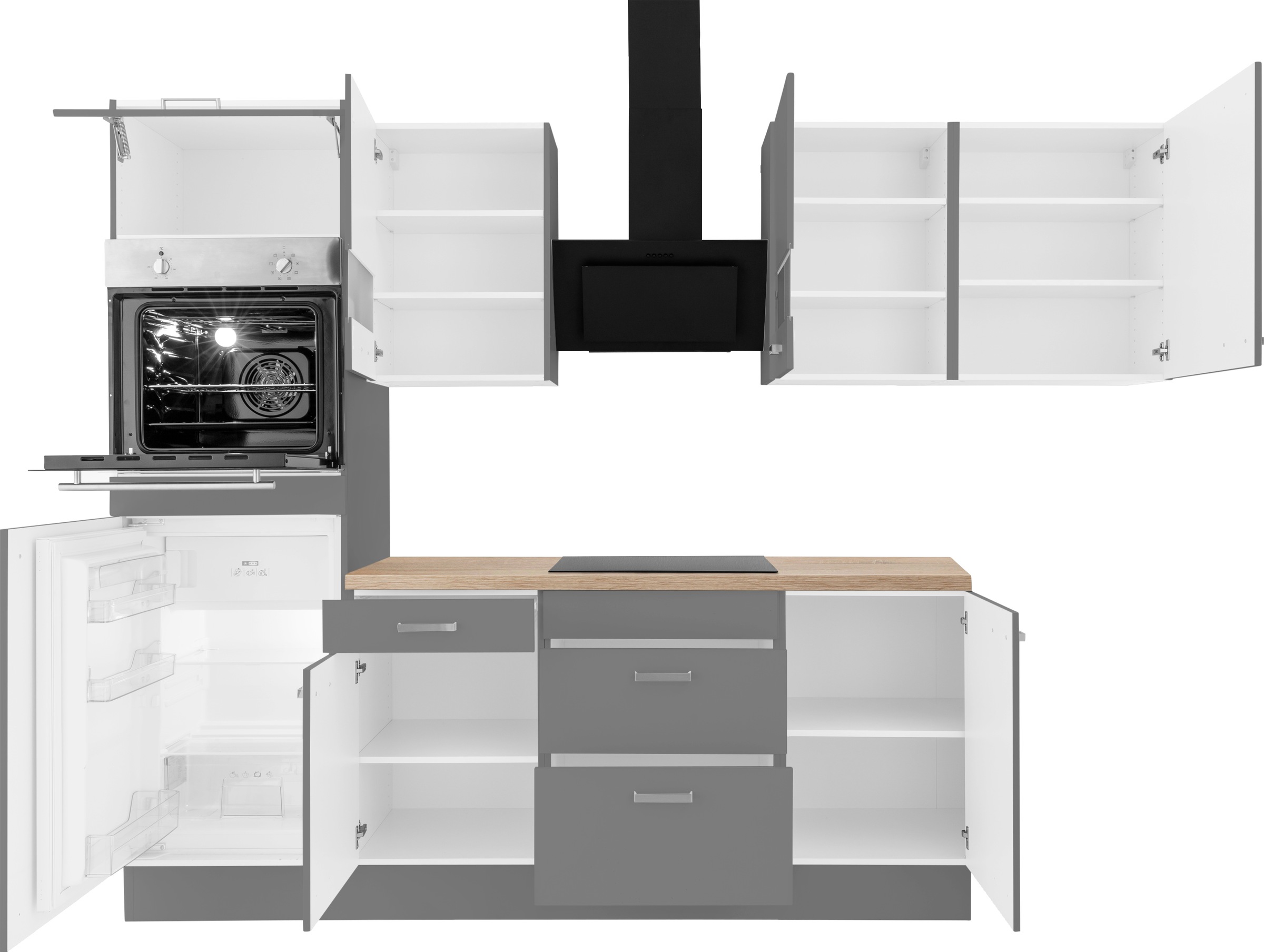 OPTIFIT Winkelküche »Parma«, ohne E-Geräte, Stellbreite 285 x 175 cm