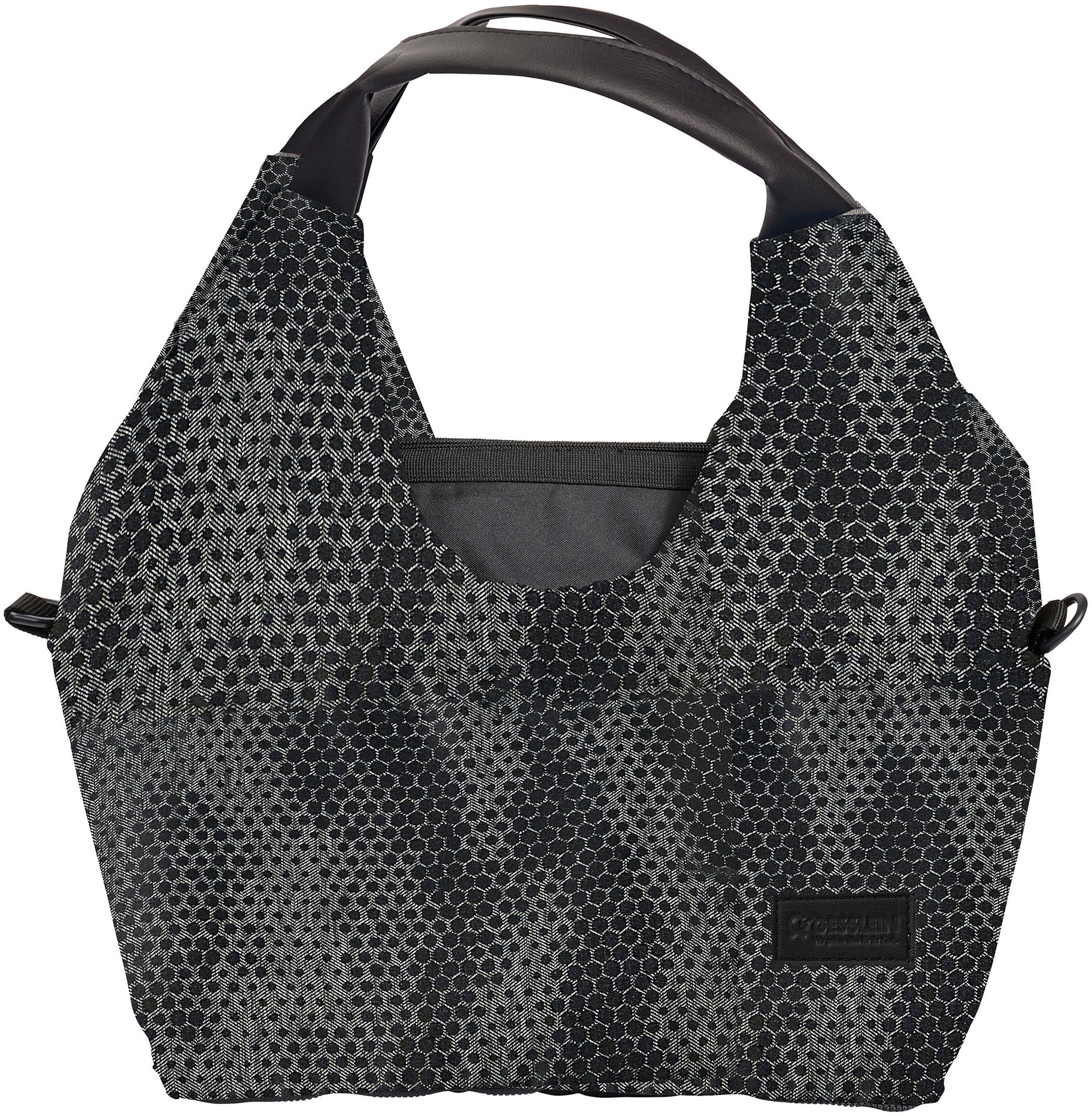 Wickeltasche »N°5, schwarz-grau«, mit Wickelauflage und Flaschenhalter, Made in Germany