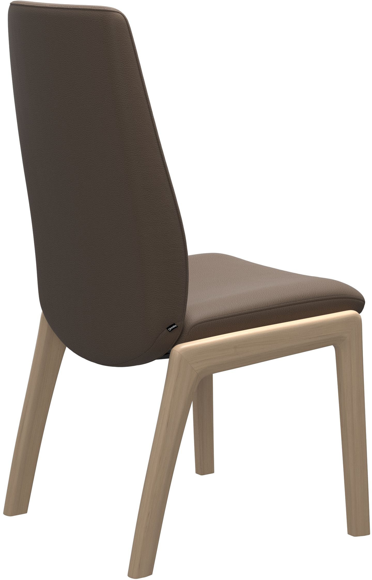 Polsterstuhl STRESSLESS "Laurel", braun (mole batick, eiche natur), B:57cm H:105cm T:60cm, Leder BATICK: BATICK ist ein leicht korrigiertes, durchgefärbtes und genarbtes Möbelleder, bei dem die meisten Unebenheiten und Spuren in der Regel entfernt wurden. 3