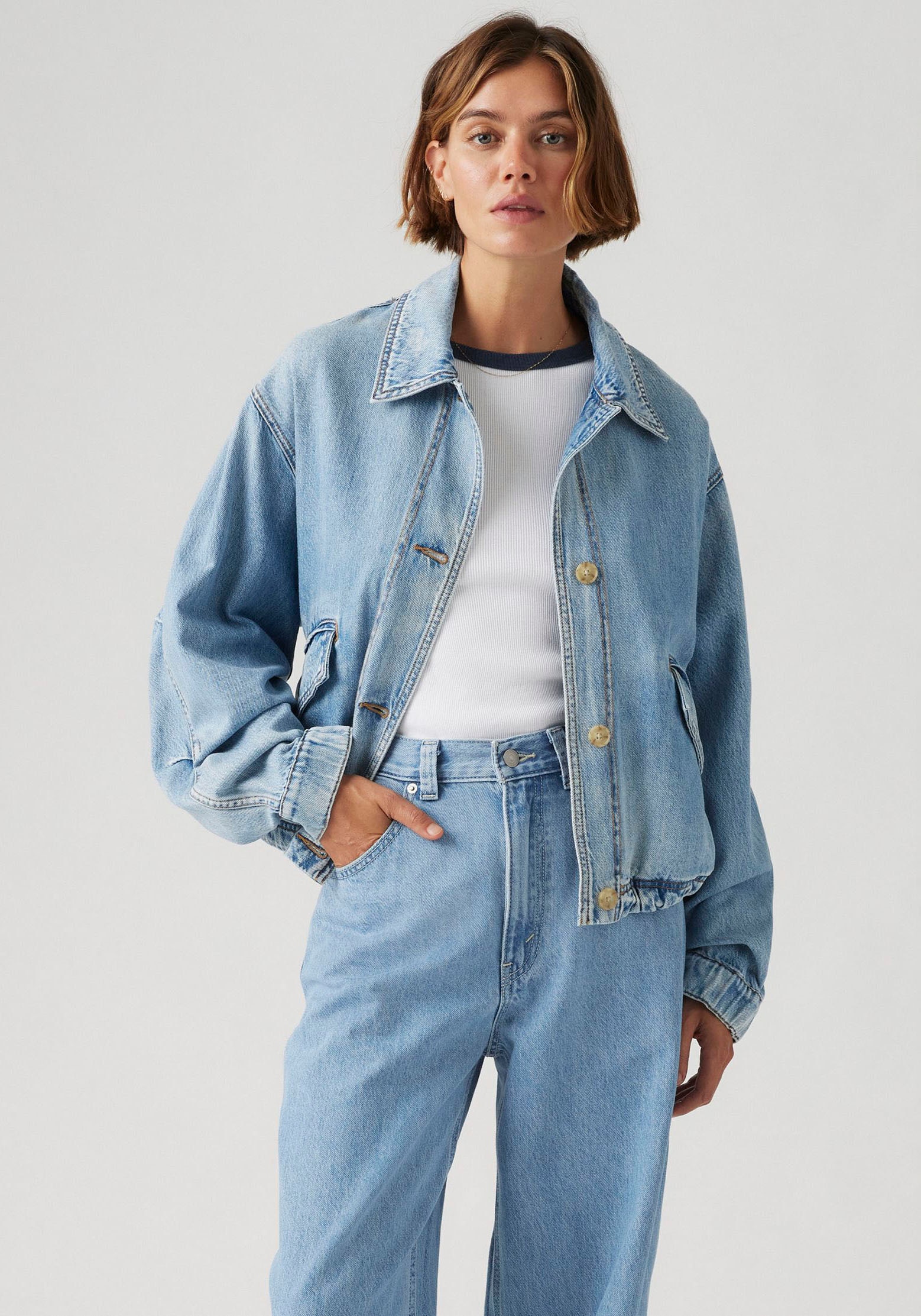 Levis Jeansjacke "JANIS UTILITY J", ohne Kapuze, in weiter, bequemer Passfo günstig online kaufen