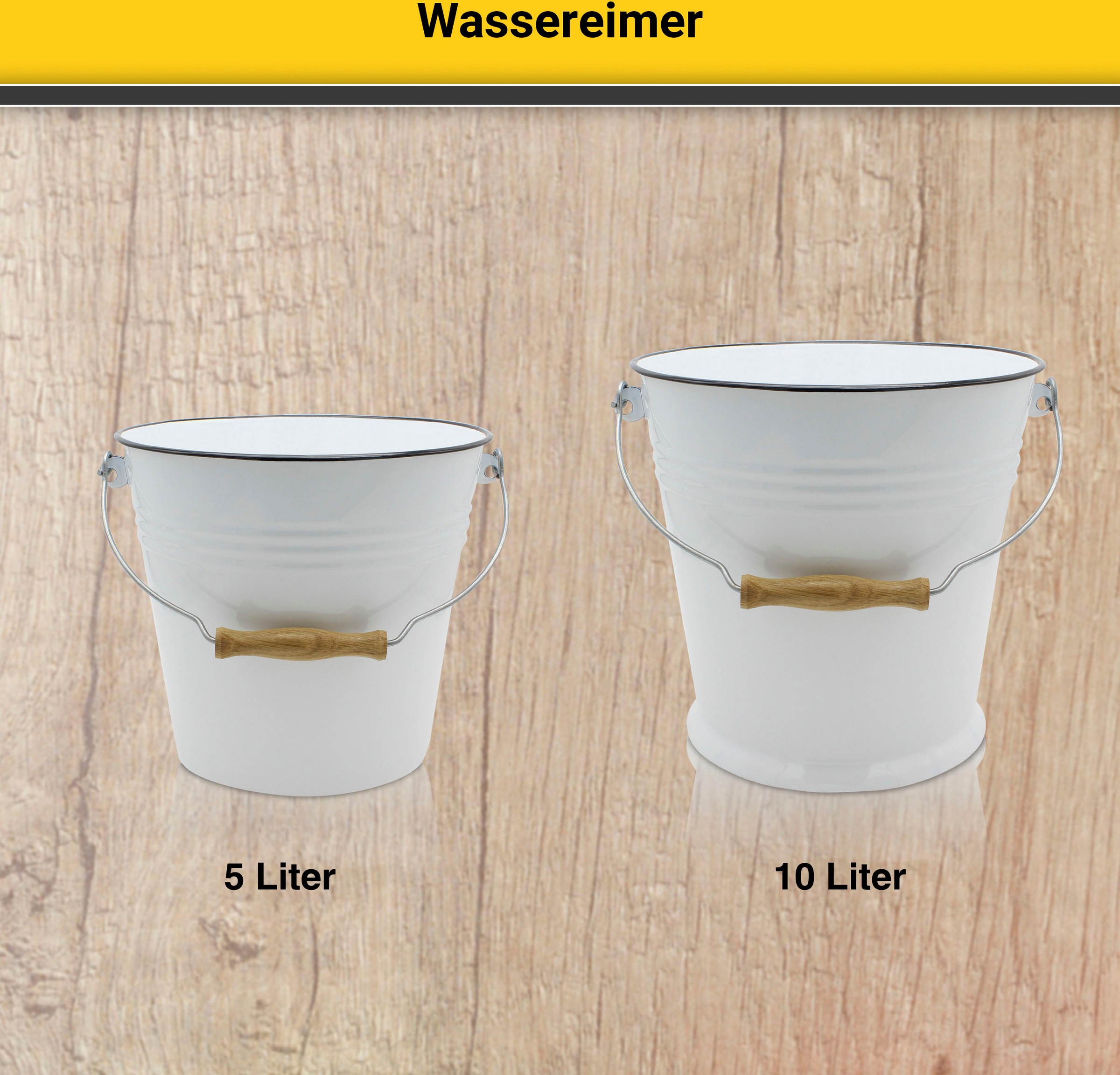 Krüger Putzeimer Emaille, 5 Liter
