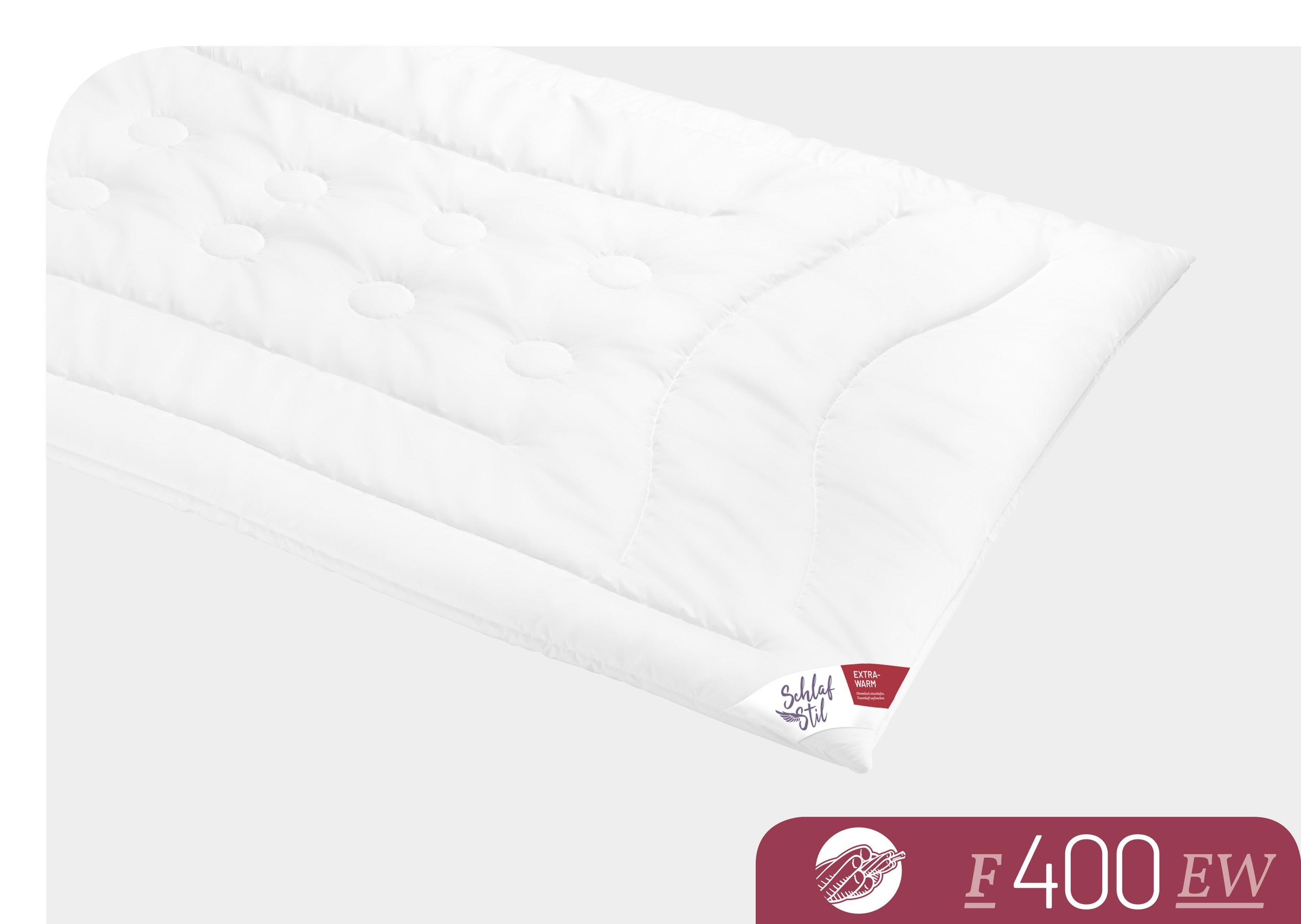 Schlafstil Baumwollbettdecke "F400" extrawarm 1 Stk. tlg. hergestellt in De günstig online kaufen