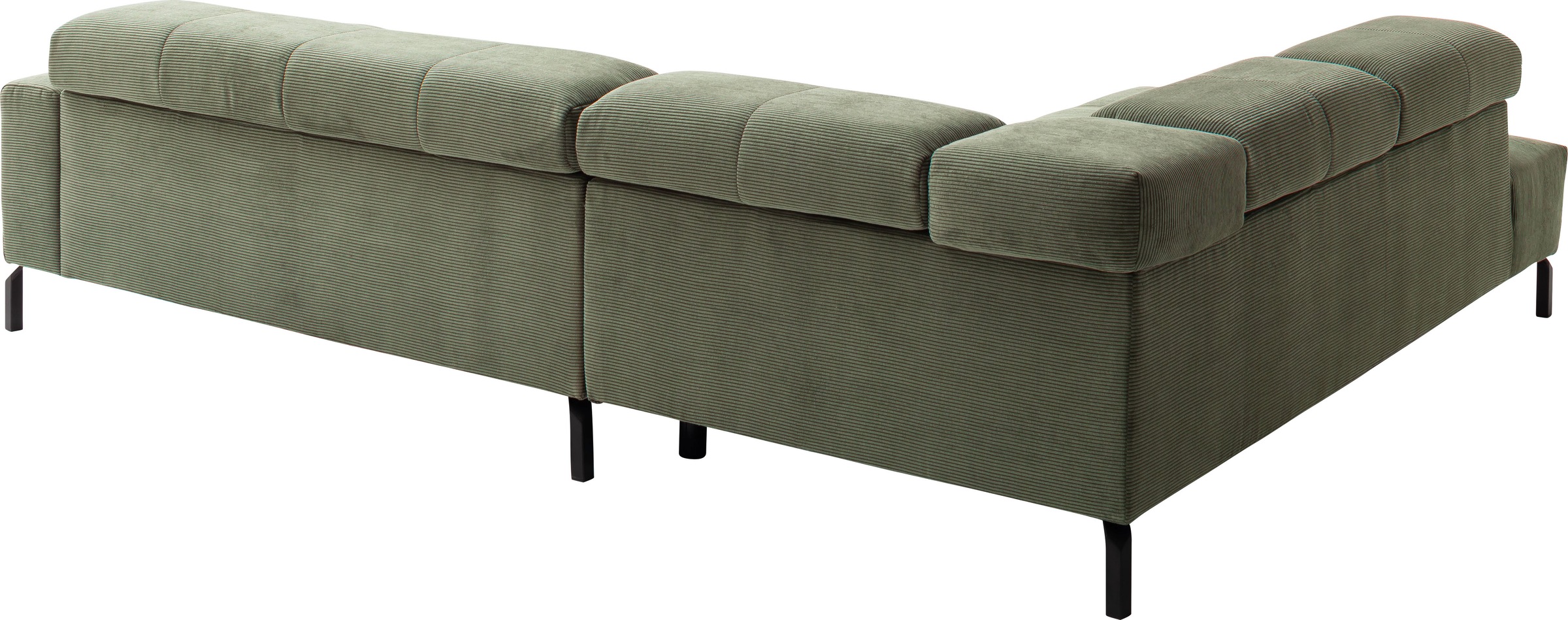 Places of Style Ecksofa »Cleveland, L-Form, incl. Kopfteilverstellung, Breite 276 cm«, wahlweise elektrischer Sitzvorzug