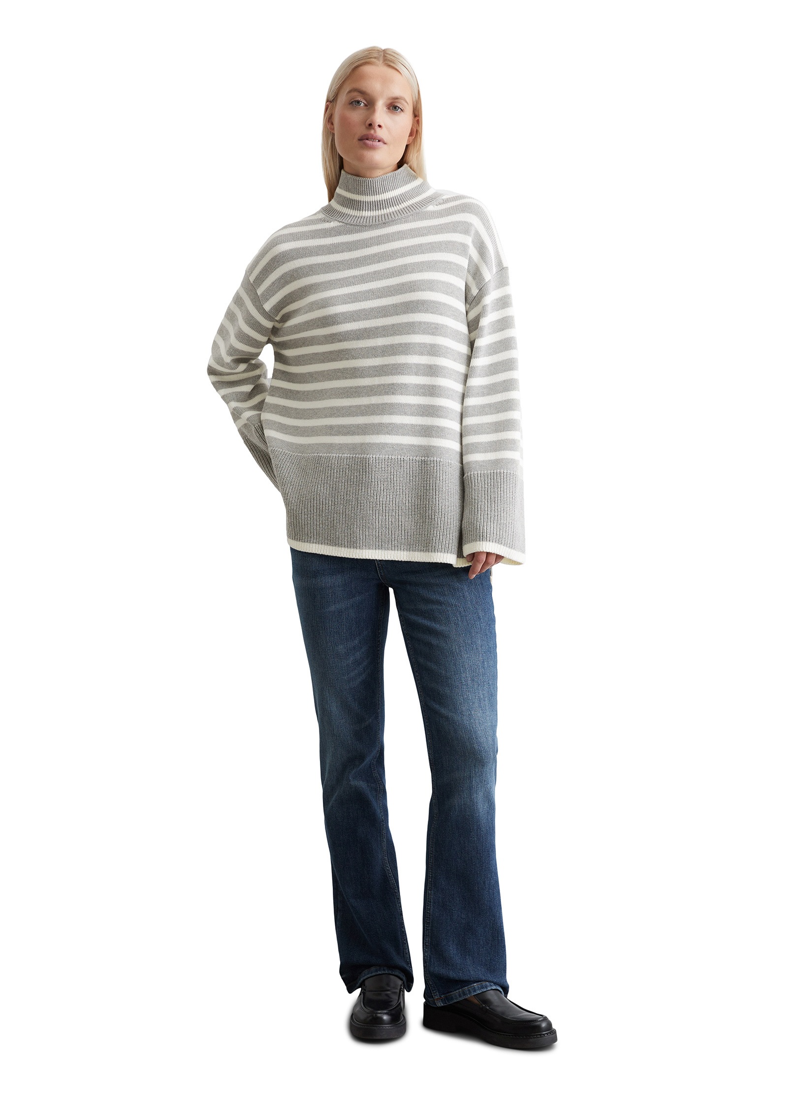 Marc O'Polo Strickpullover »mit Streifen-Dessin«