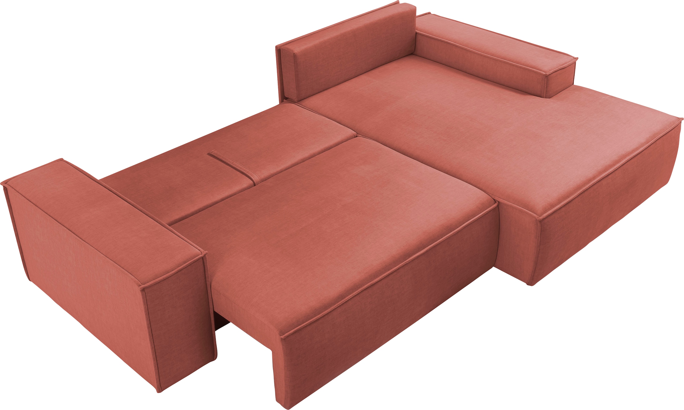 Ecksofa SHERWOOD Schlafsofa, mit Bettkasten, Cord-Bezug