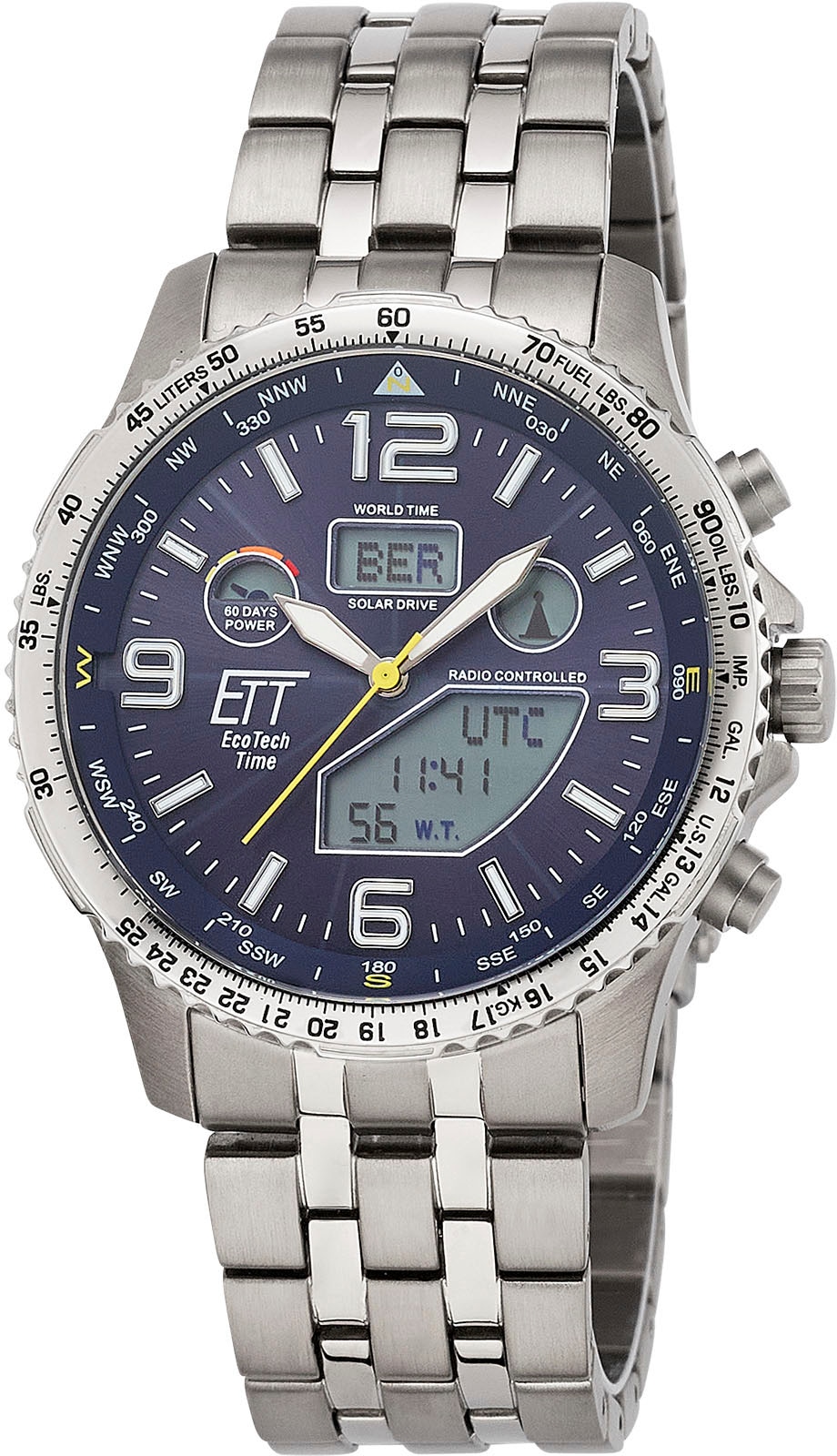 Friday ETT World Funkchronograph »Professional Timer, Black | EGT-11575-31M«, BAUR Solar