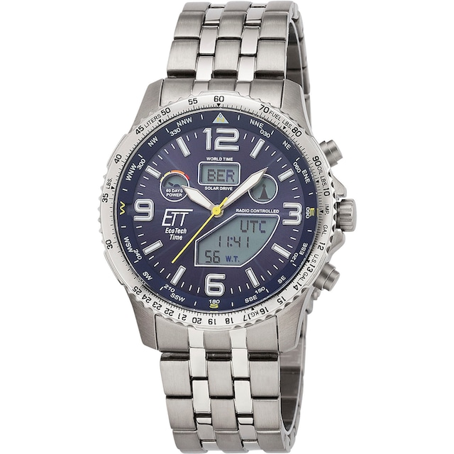 Black Friday ETT Funkchronograph »Professional World Timer, EGT-11575-31M«,  Solar | BAUR