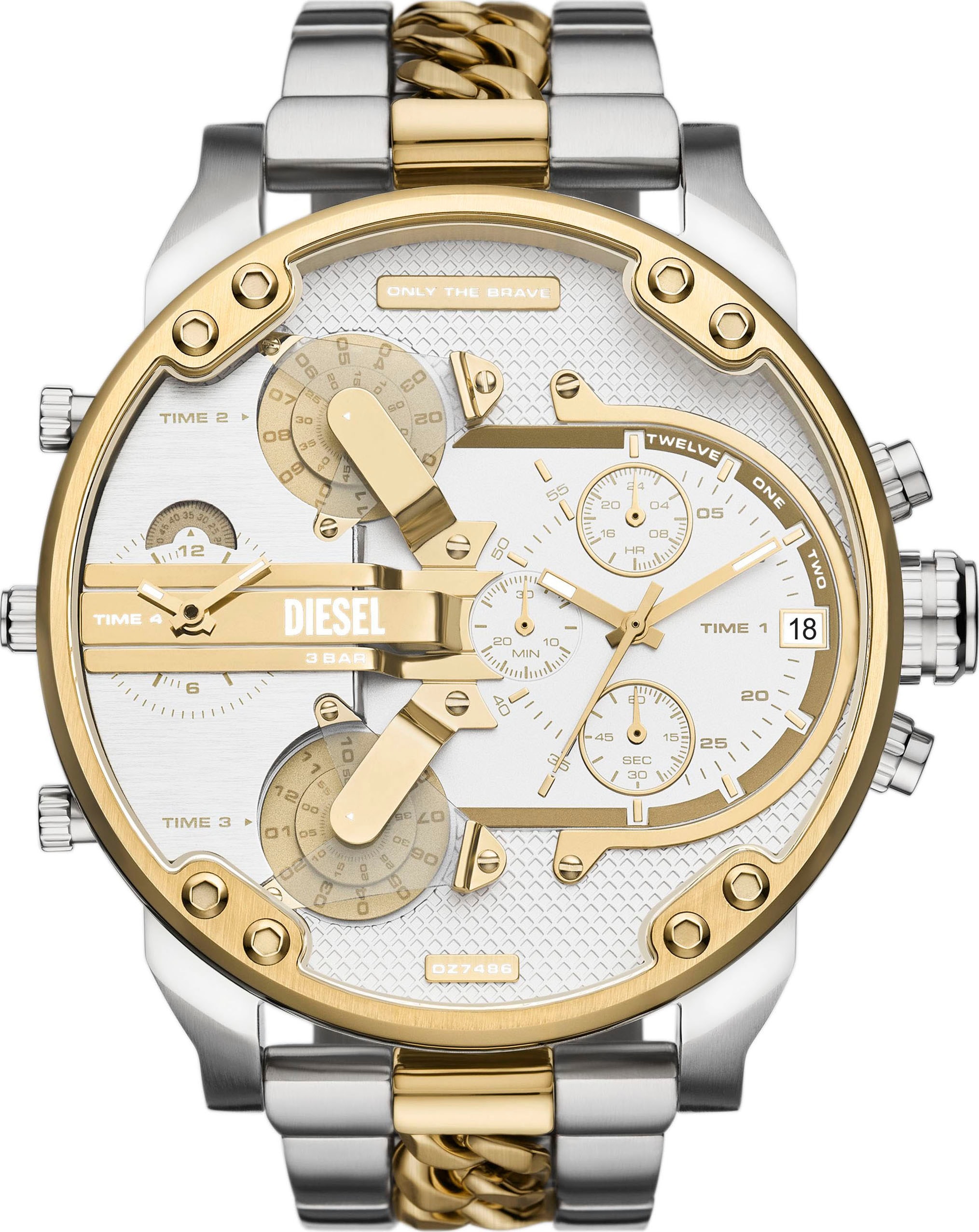 Chronograph »MR. DADDY 2.0«, Armbanduhr, Herrenuhr, Edelstahlarmband, analog, Tag,...