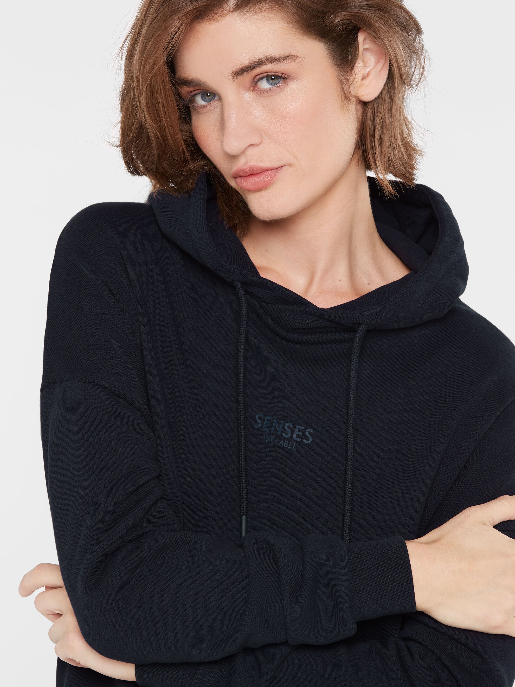 SENSES.THE LABEL Sweatkleid Ohne Taschen aus Baumwolle
