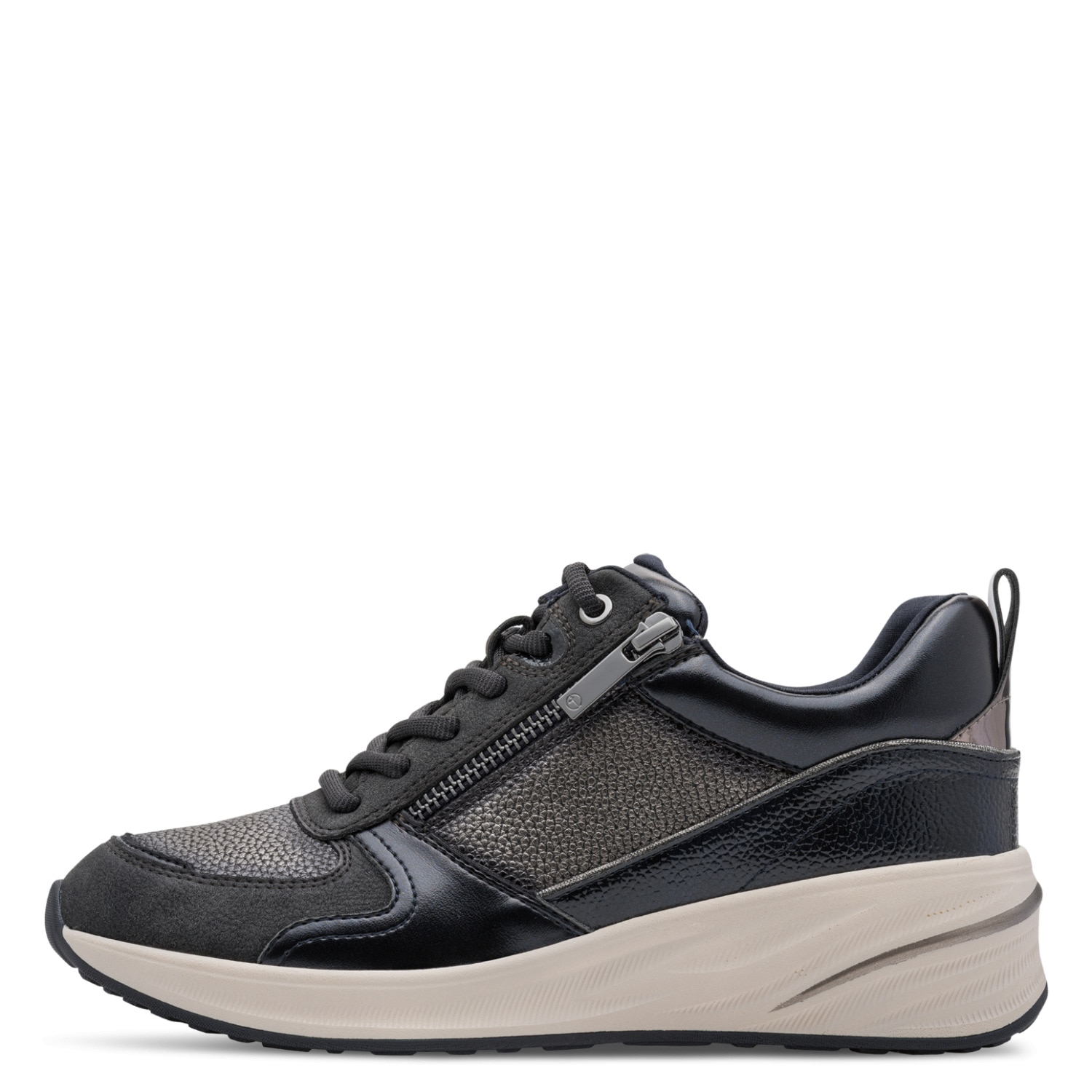 Tamaris Keilsneaker  Freizeitschuh, Schnürer in veganer Verarbeitung, schmale Form