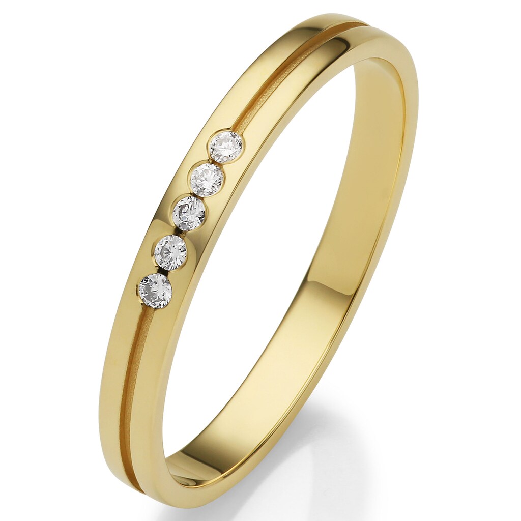 Firetti Trauring »Schmuck Geschenk Gold 375 Hochzeit Ehering "LIEBE"«