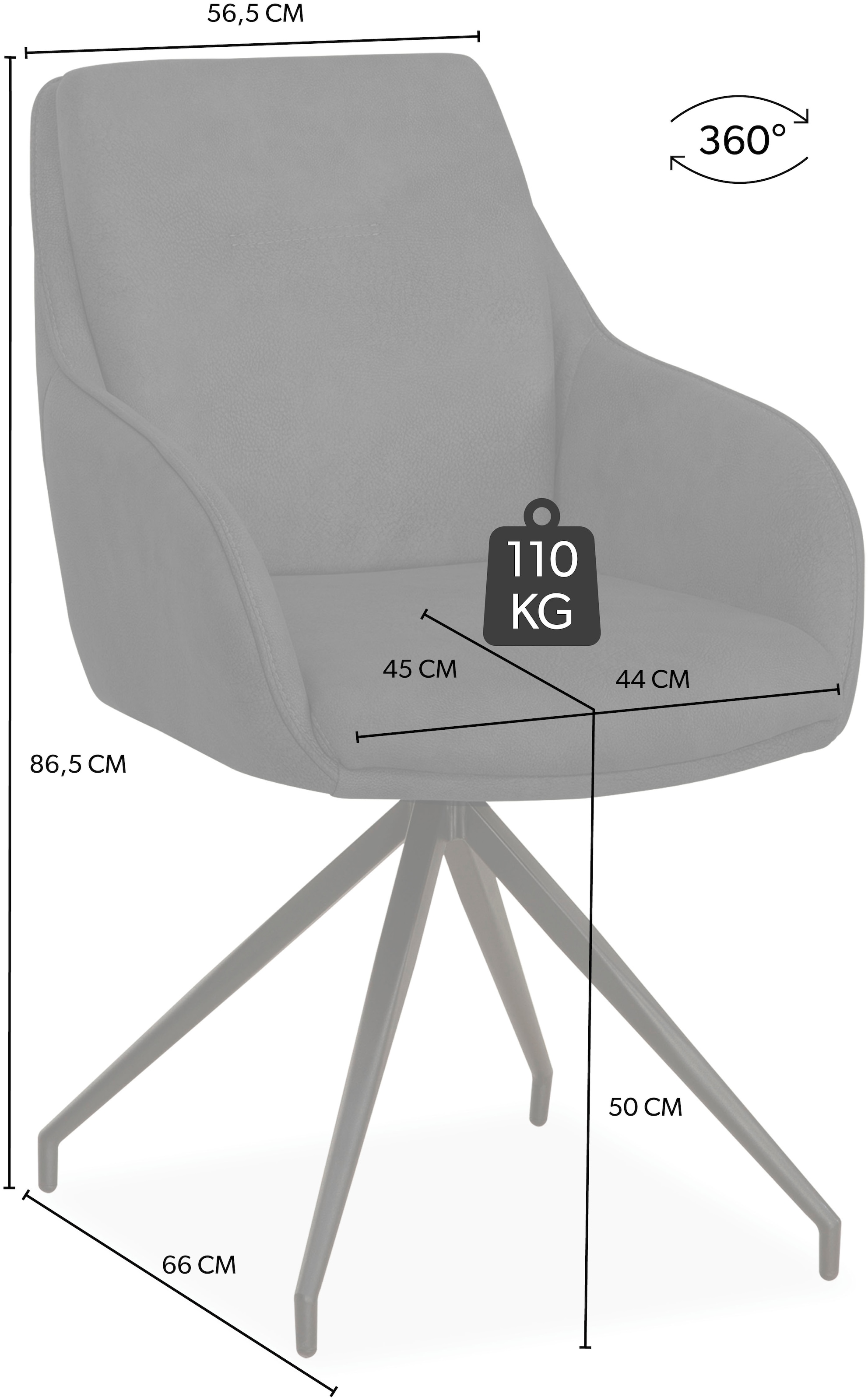 OMG Design Esszimmerstuhl »Tijn«, (Set), 2 St., Stoff, Drehstuhl, Armlehnenstuhl, pflegeleicht