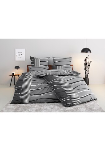 Bettwäsche »Renu in Gr. 135x200 oder 155x220 cm«, Bettwäsche aus Baumwolle, grafische...
