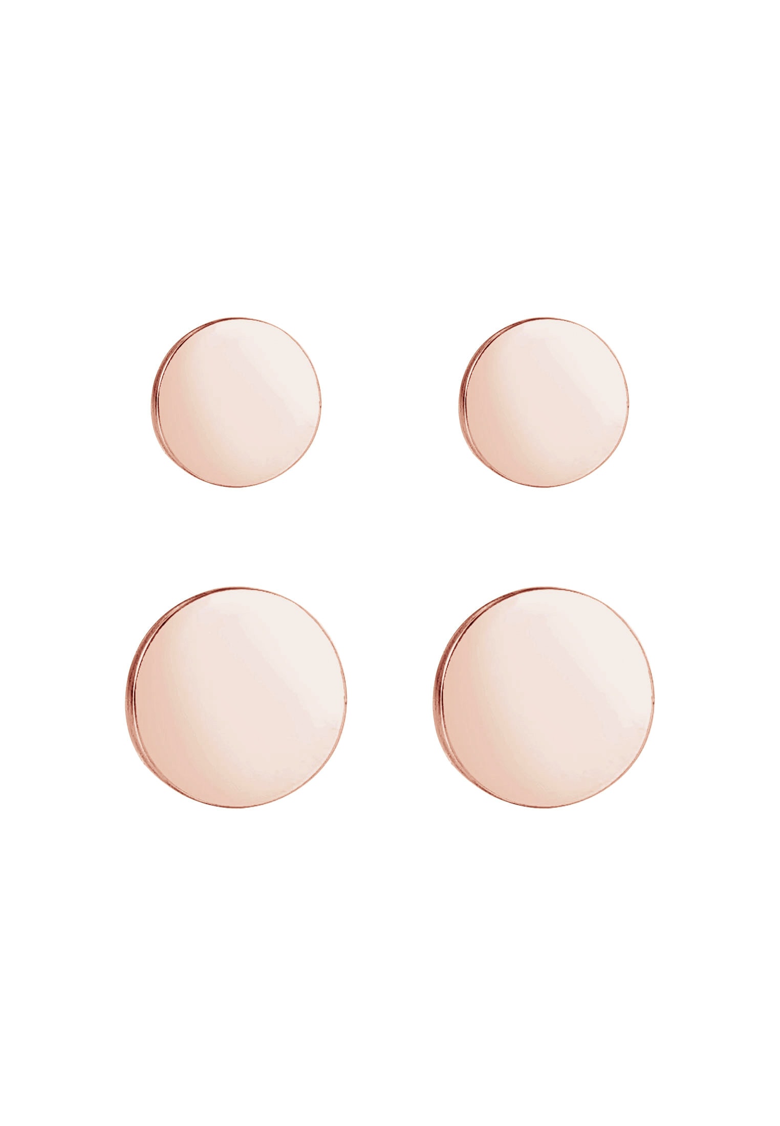 Elli Ohrring-Set »Disc Plättchen Kreis Basic 2er Set 925 Silber«