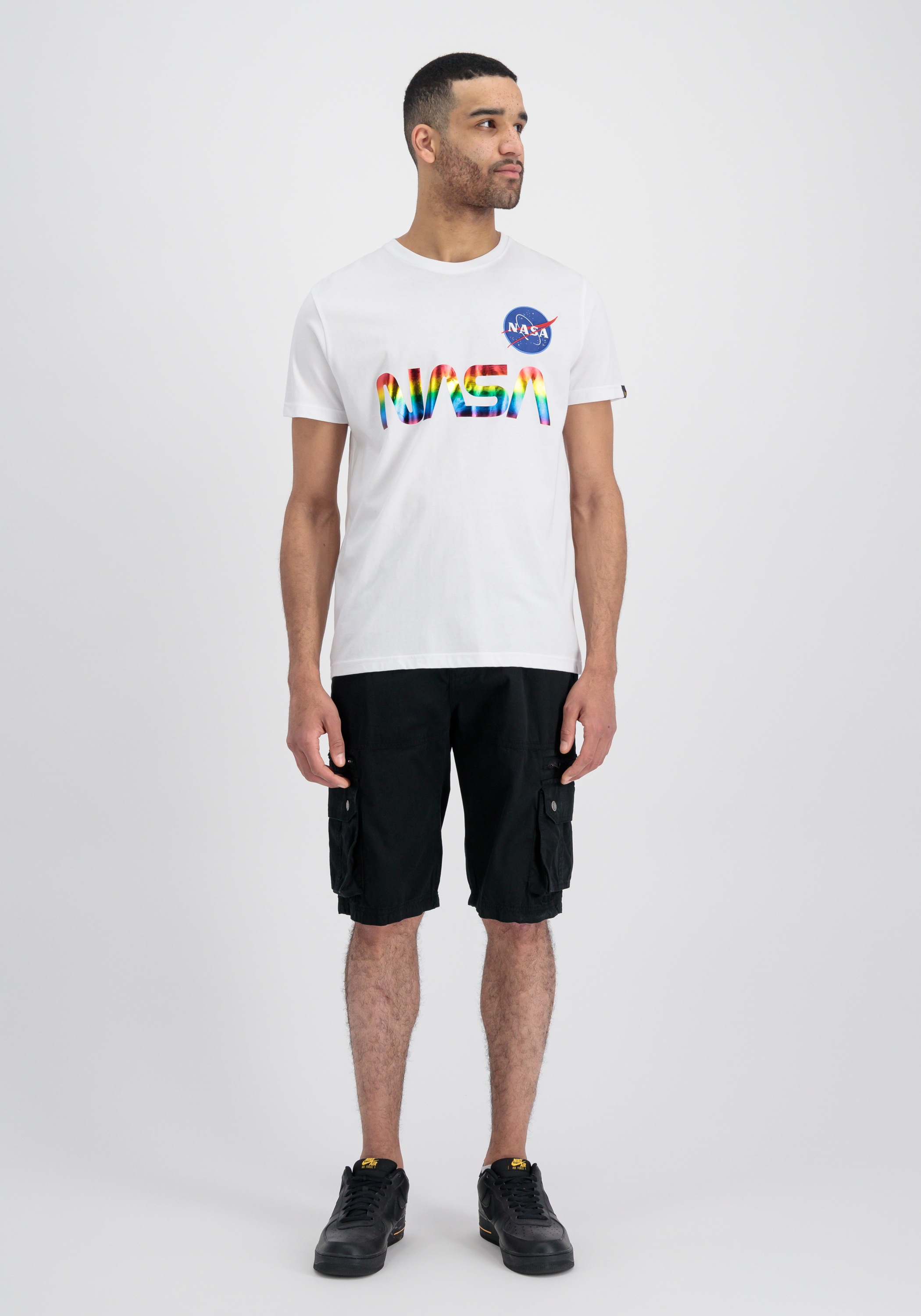 Alpha Industries T-Shirt "Alpha Industries Men - T-Shirts NASA Refl. T Meta günstig online kaufen