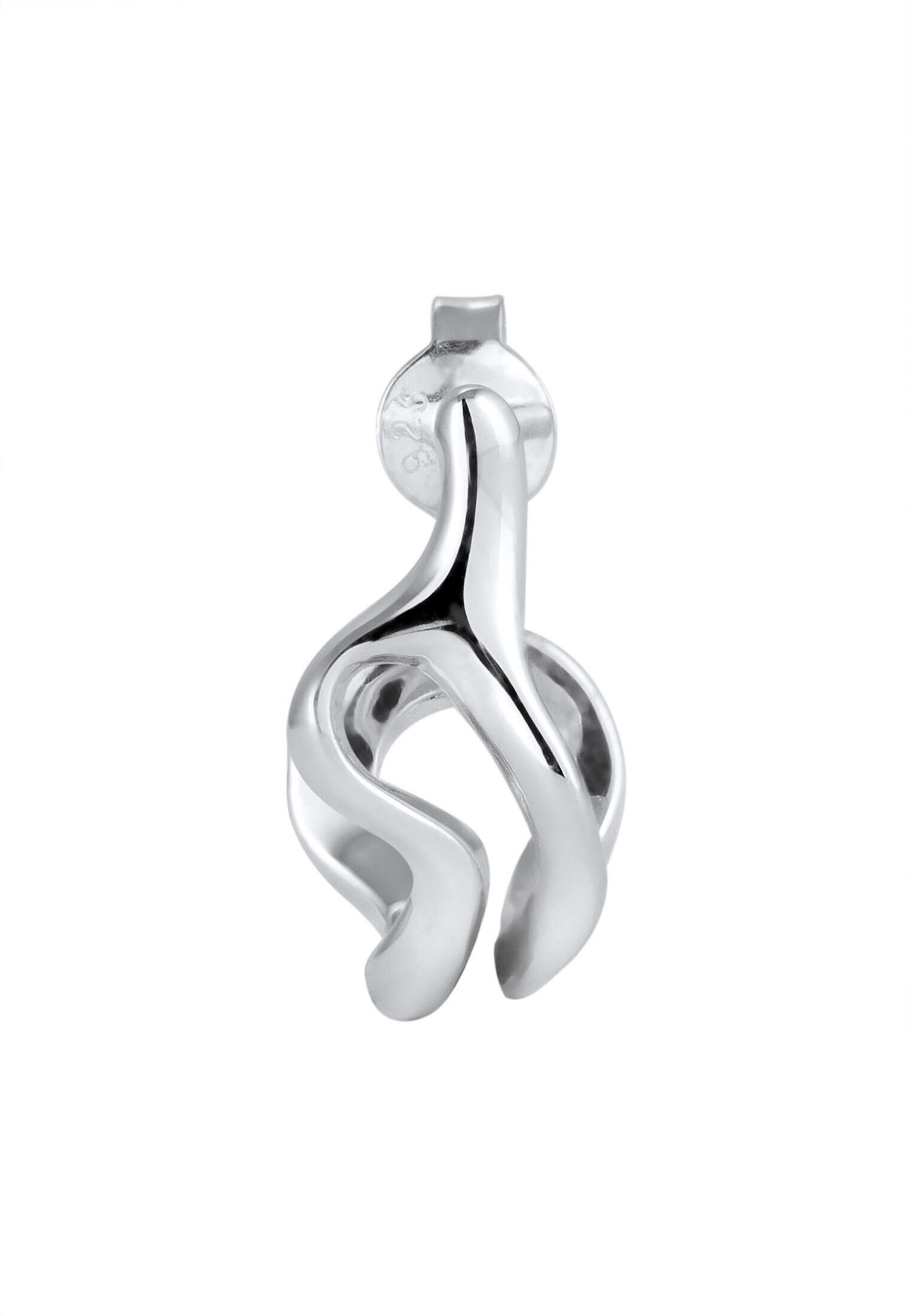 Kuzzoi Paar Creolen »Ohrringe Ohrstecker Single Creole 925 Sterling Silber«