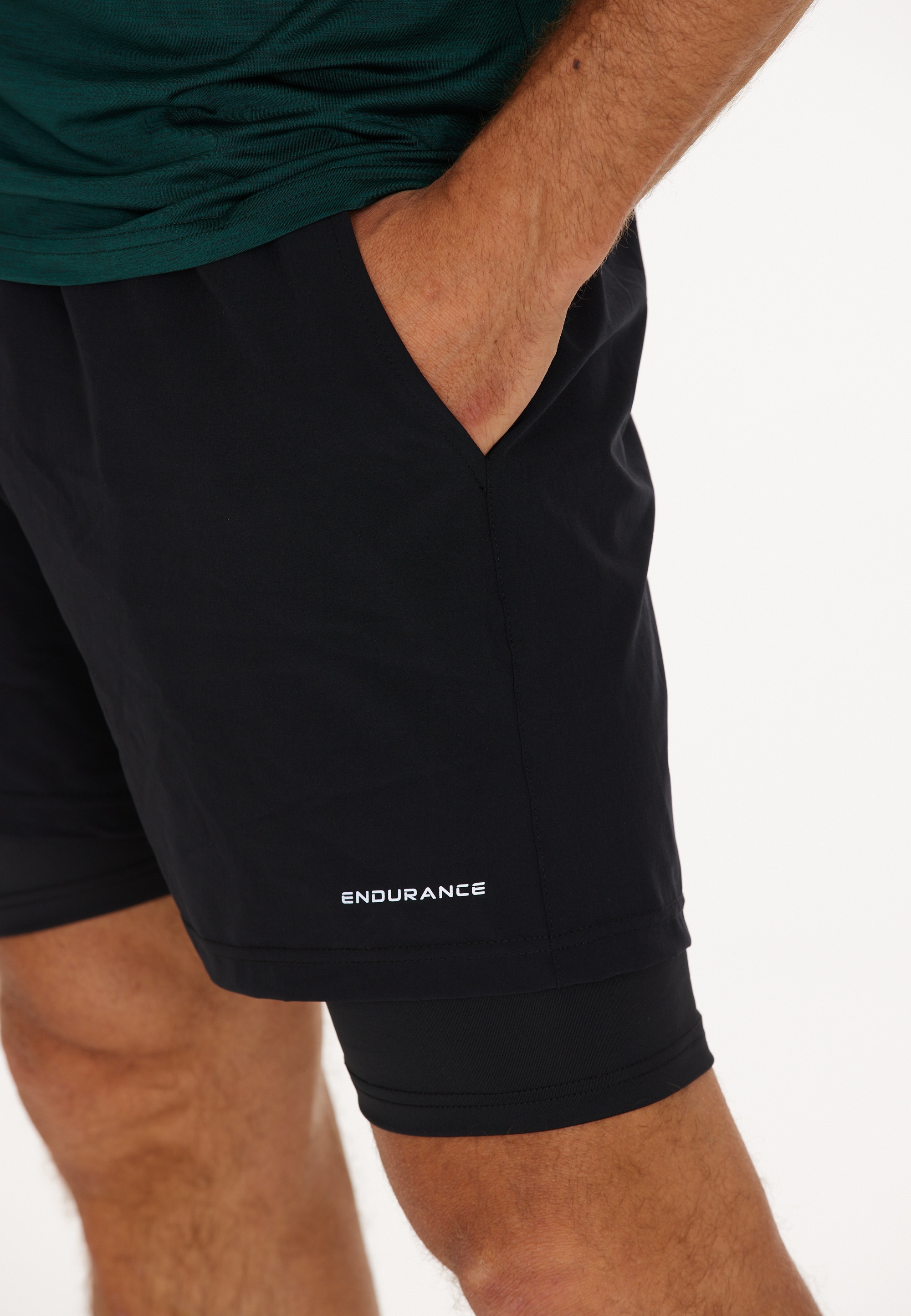 ENDURANCE Shorts »Gatun«, im 2-in-1 Design mit Stretch und atmungsaktiver Funktion