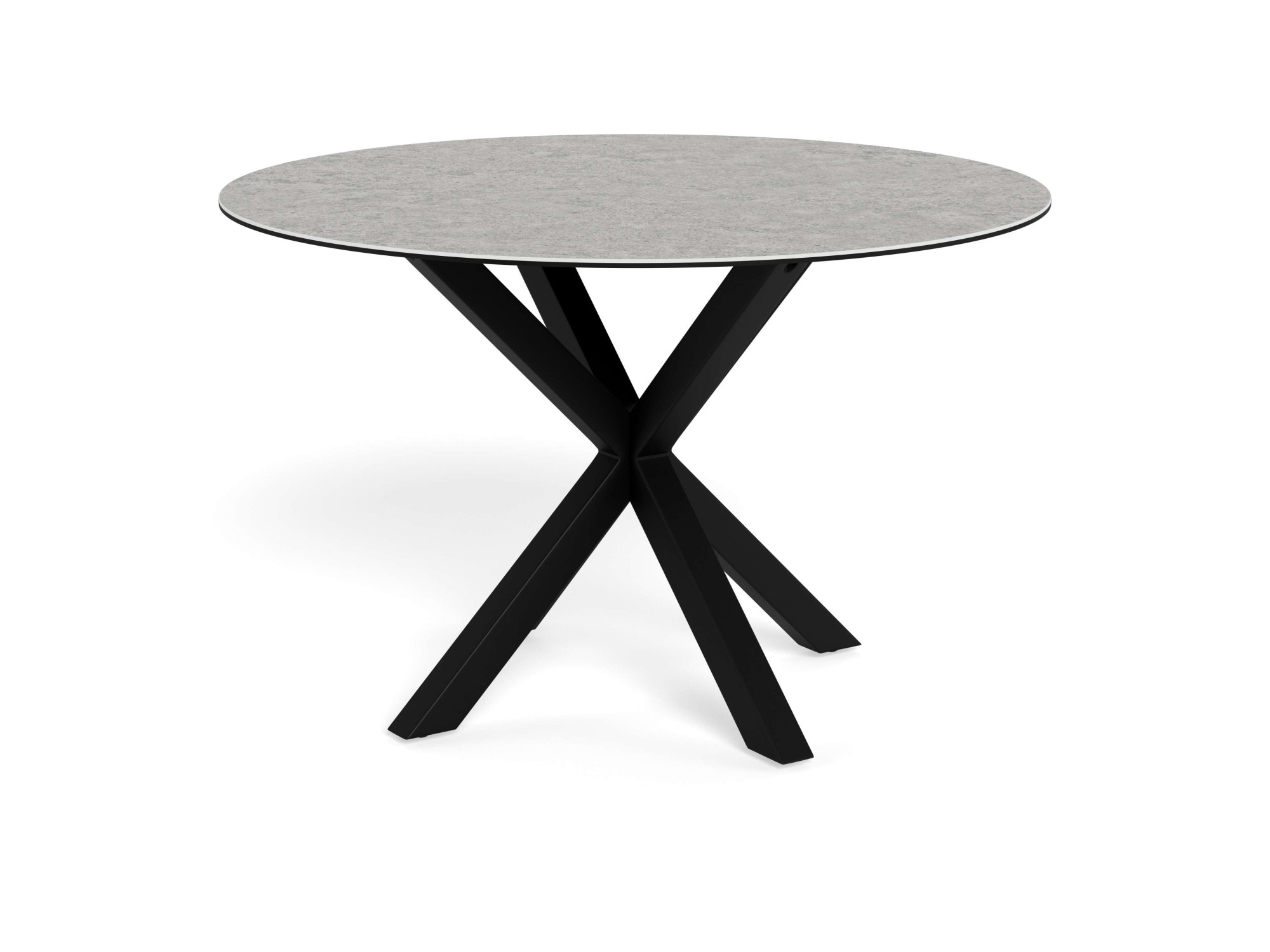 ACTONA GROUP Esstisch "Heaven, runde Tischplatte aus Keramik o. Glas & belastbar bis 100 kg" Esstisch, OTTOs Choice, Tischplatte aus rauer Keramik, stahl gestell, Rund, 119x75,5