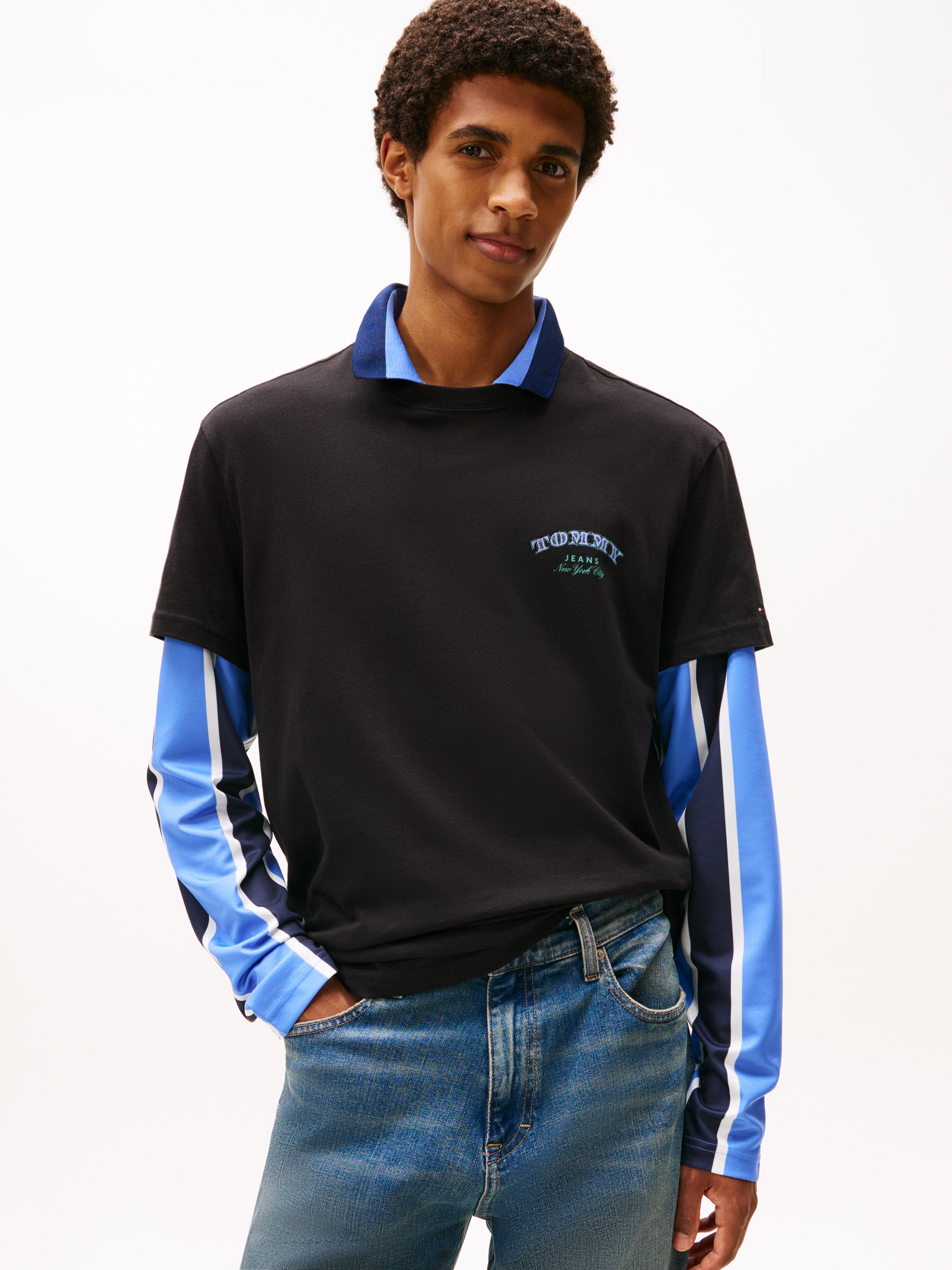 Tommy Jeans T-Shirt »TJM REG DOLLAR STACK« regular fit, Rundhals, mit Rückenprint