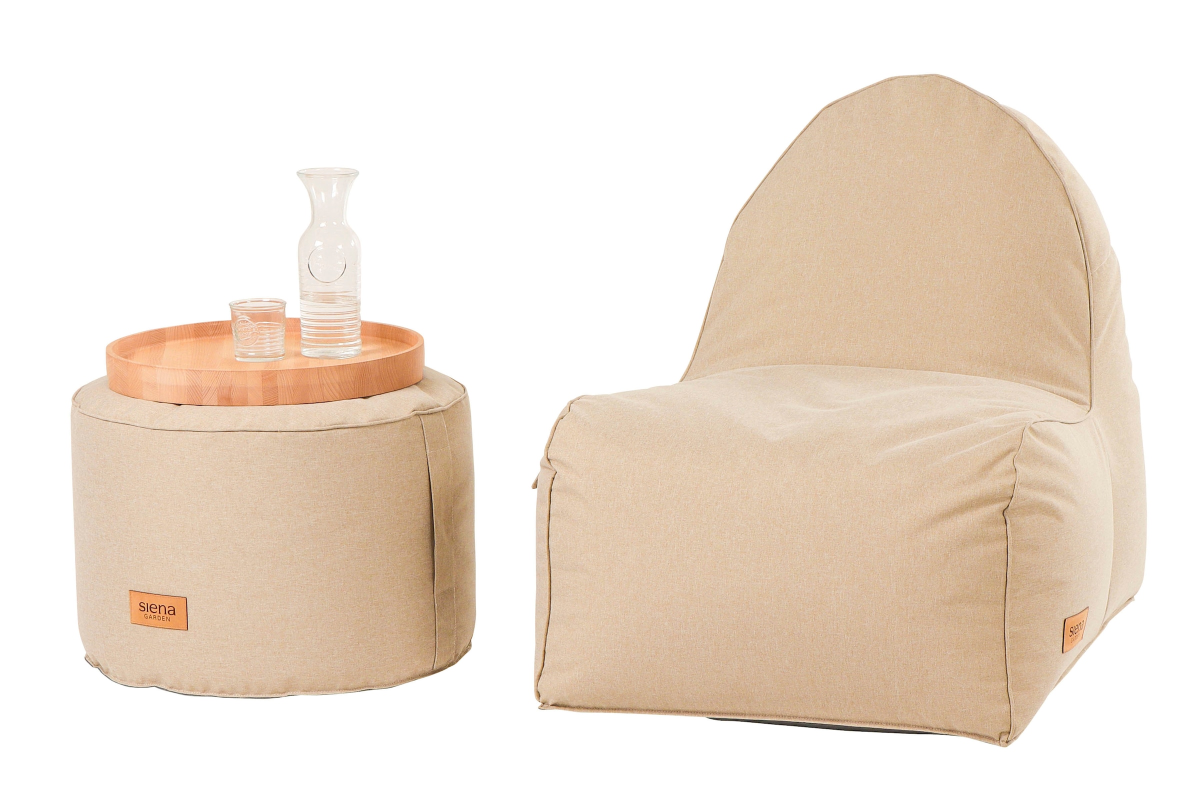Siena Garden Sitzsack »FLOW.U Round Ø60cm*H40cm«, Indoor & Outdoor, in verschiedenen Farben erhältlich