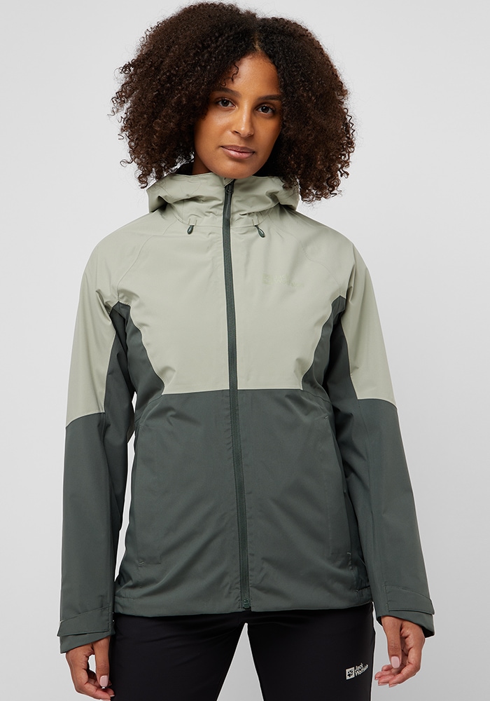 Jack Wolfskin 3-in-1-Funktionsjacke "GLAABACH 3IN1 JKT W", mit Kapuze