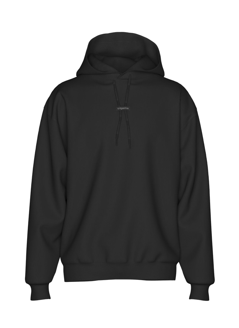 Trigema Kapuzensweatshirt »TRIGEMA Hoodie mit modischem Logo-Weblabel«