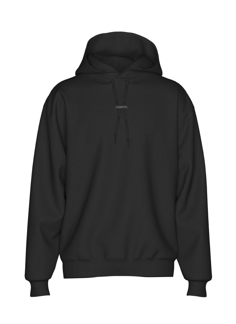 Trigema Kapuzensweatshirt "TRIGEMA Hoodie mit modischem Logo-Weblabel" günstig online kaufen