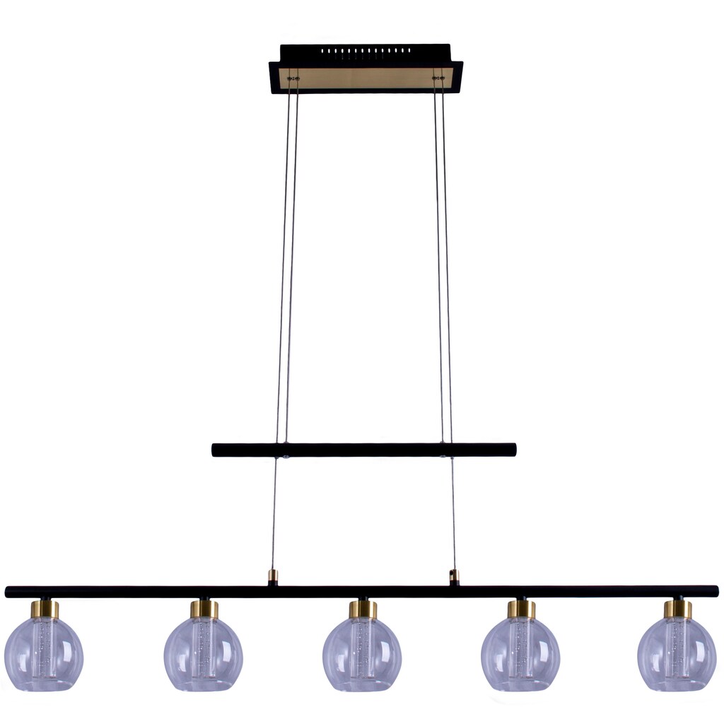 näve LED Pendelleuchte »Brass«, 5 flammig-flammig