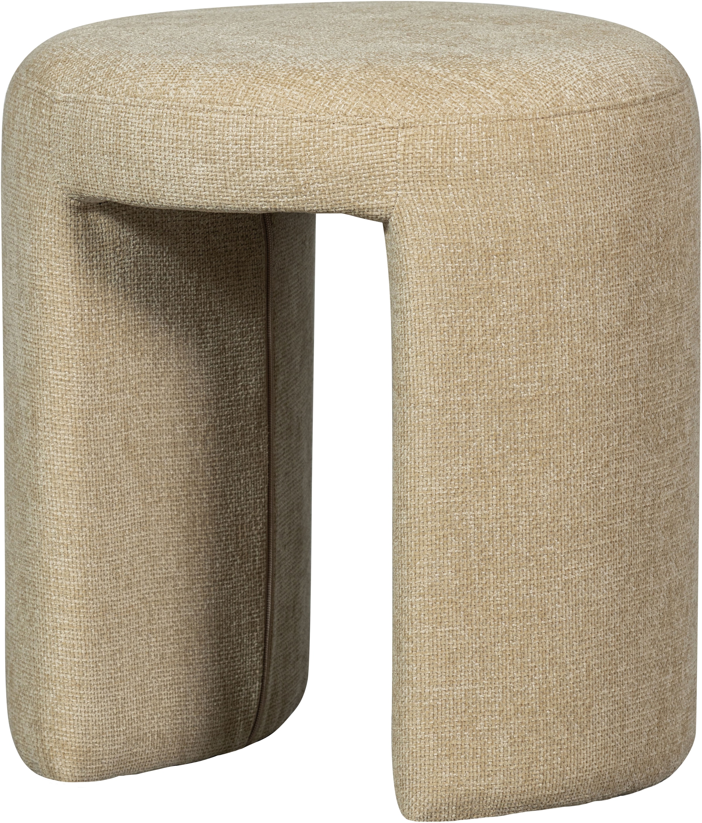 WOOOD Sitzhocker "Charlie kompakte Form, vollständig gepolstertes B 45 x T 45 x H 47 cm" Sehr hohe Verschleißfestigkeit, Tragkraft 100 kg, mittlere Sitzhöhe