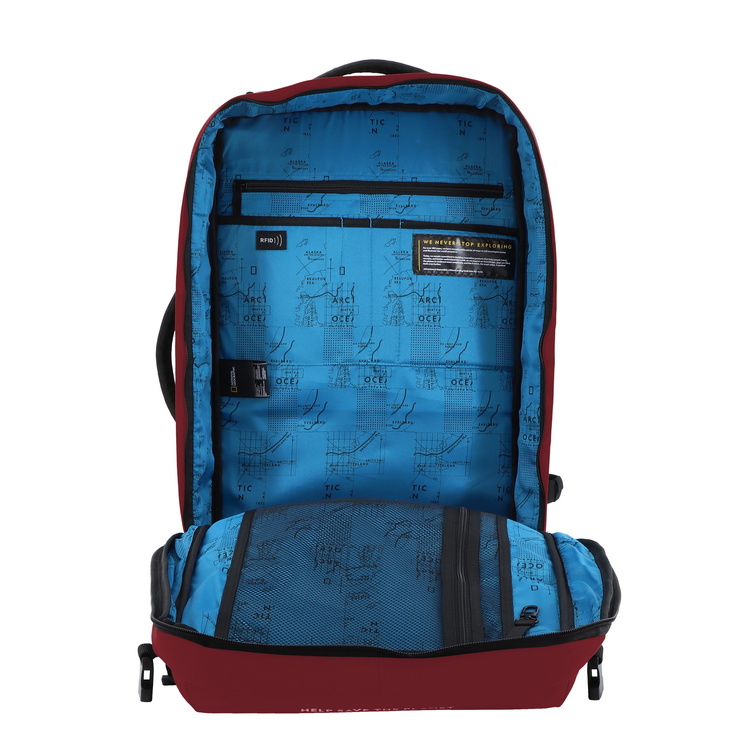 NATIONAL GEOGRAPHIC Cityrucksack »OCEAN«, aus recycelten PET-Flaschen